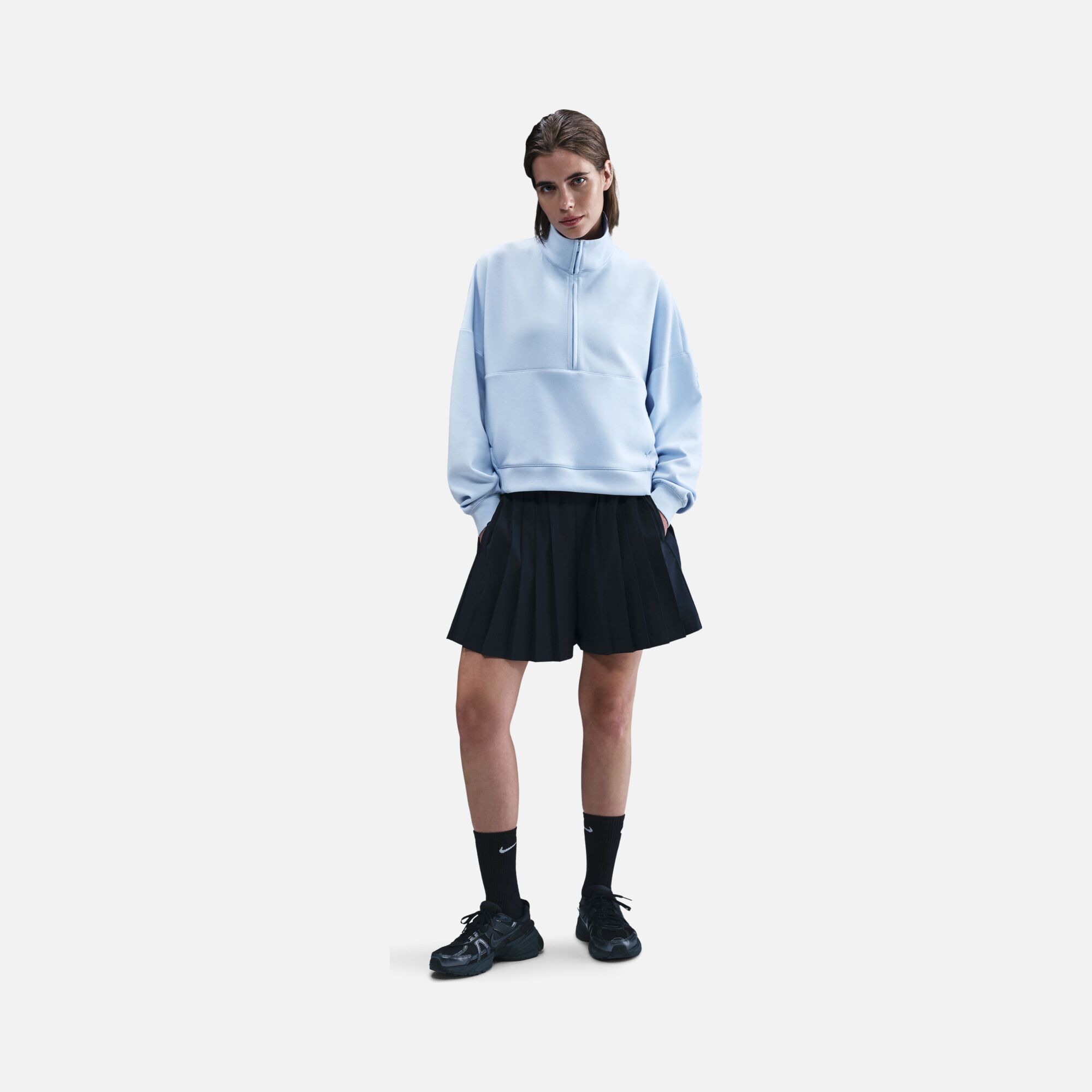 Nike 24.7 Dri-Fit Half-Zip Soft Knit Training Kadın Sweatshirt