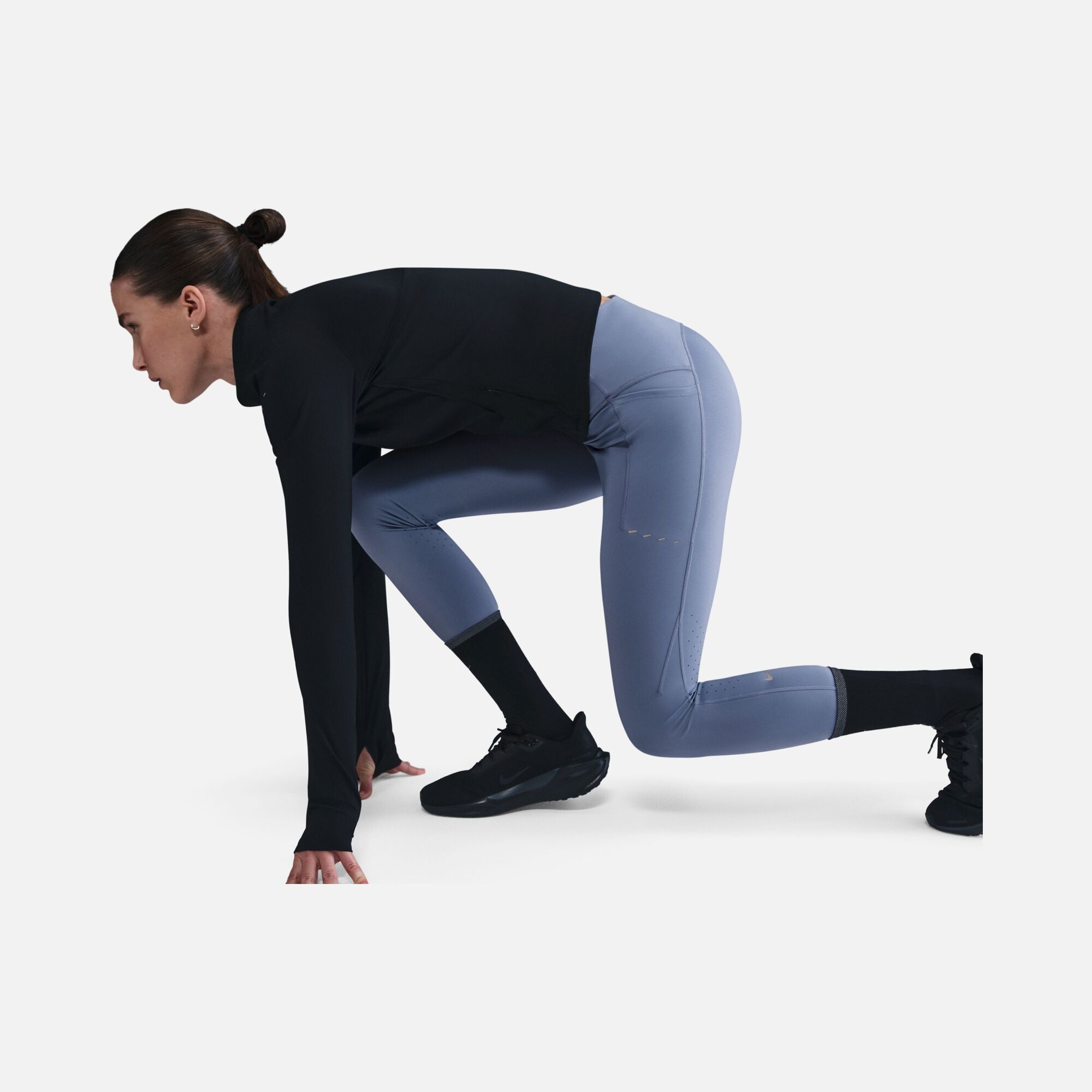 Nike Dri-Fit High-Waisted 7/8 Running With Pockets Kadın Tayt