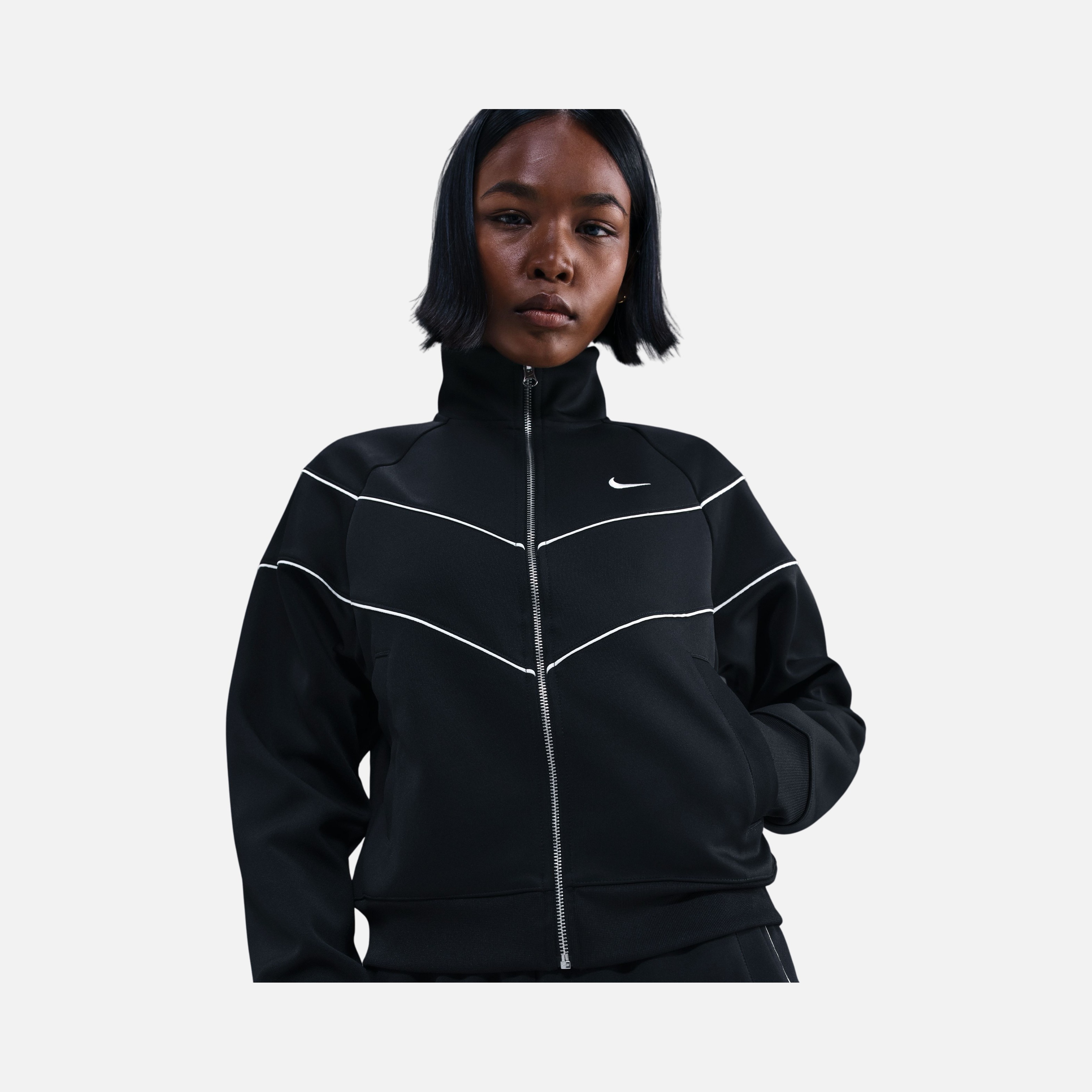 Nike Sportswear Essentials Windrunner Poly Knit Full-Zip Kadın Ceket