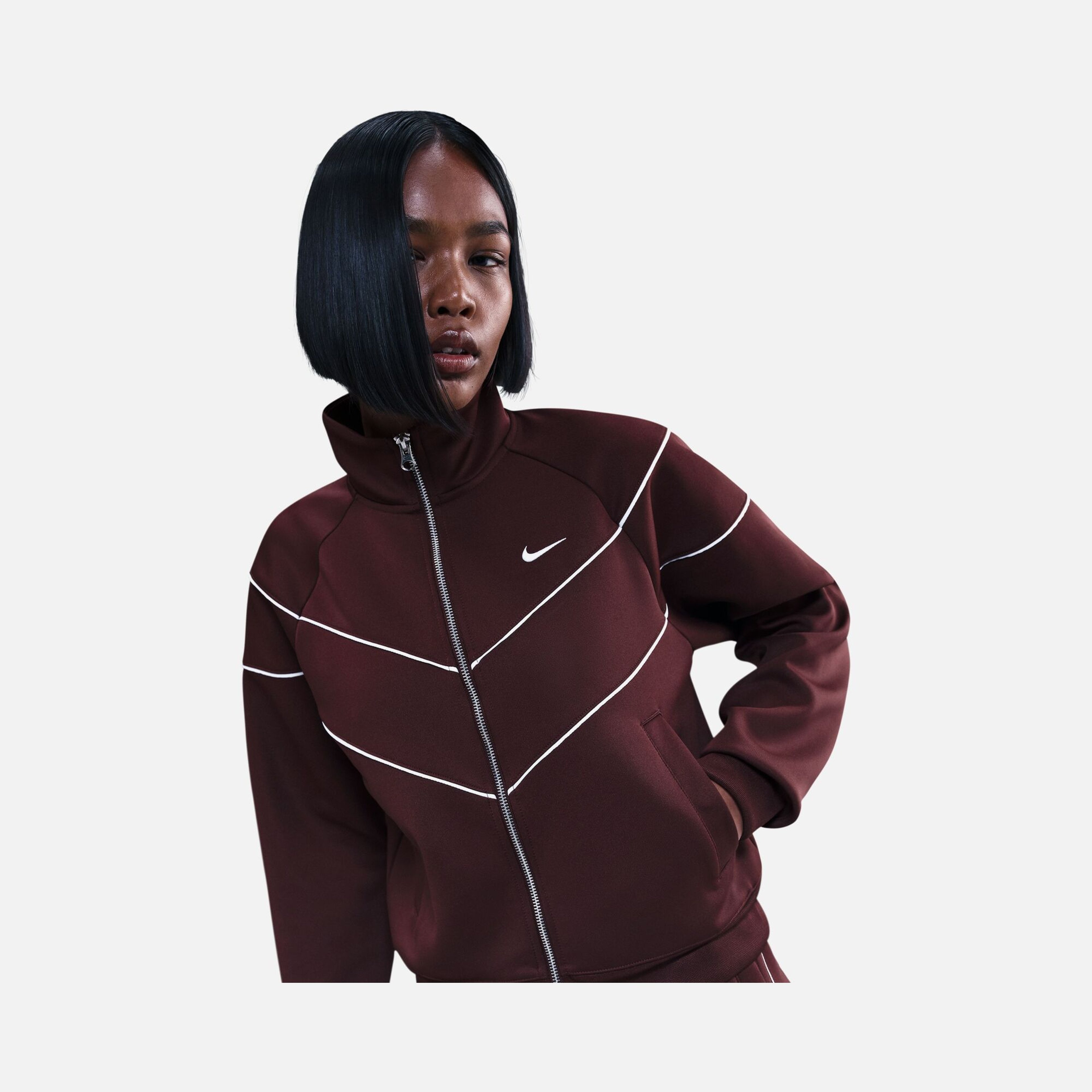 Nike Sportswear Essentials Windrunner Poly Knit Full-Zip Kadın Ceket