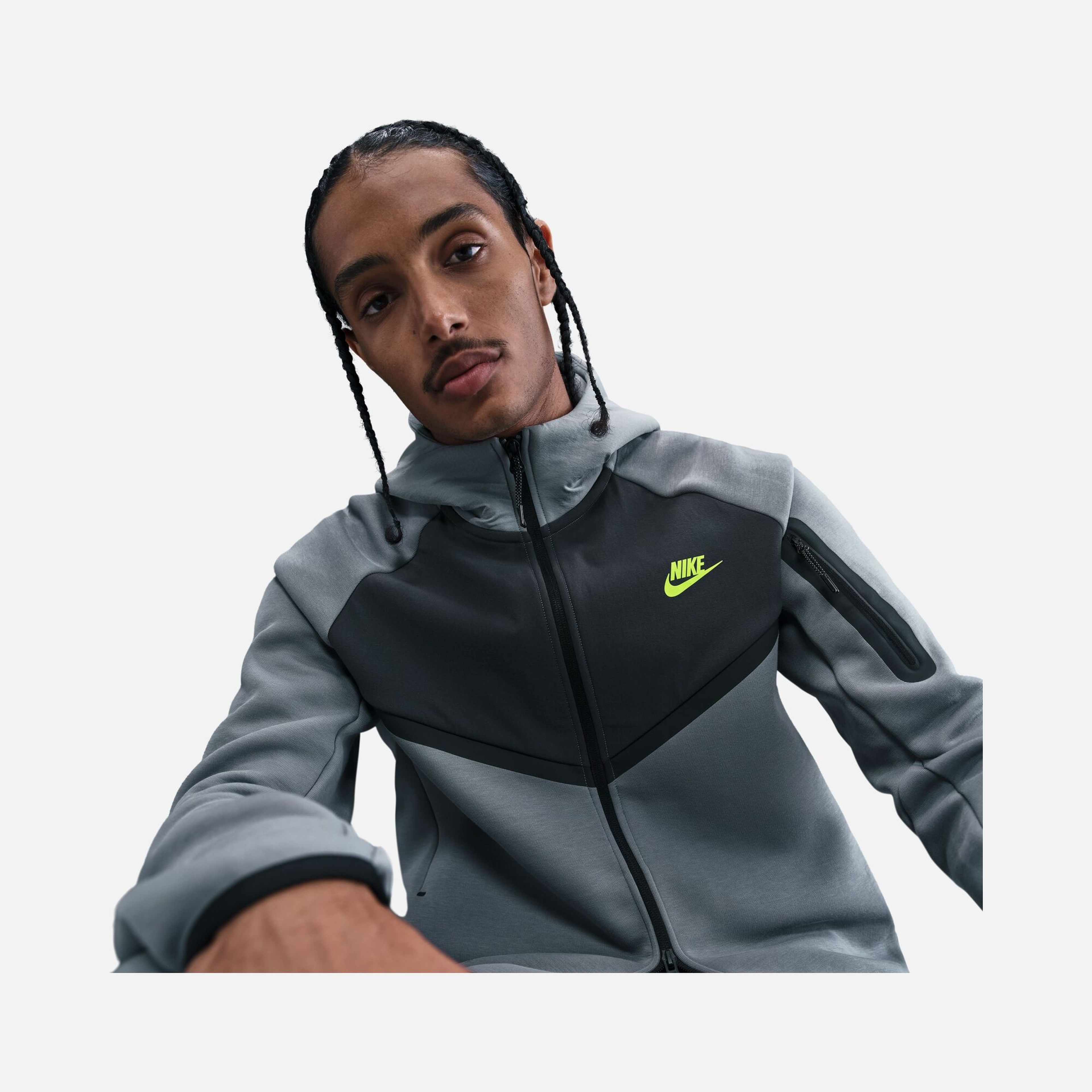 Nike M Tech Fleece Mix Wr Hoodie Erkek Ceket