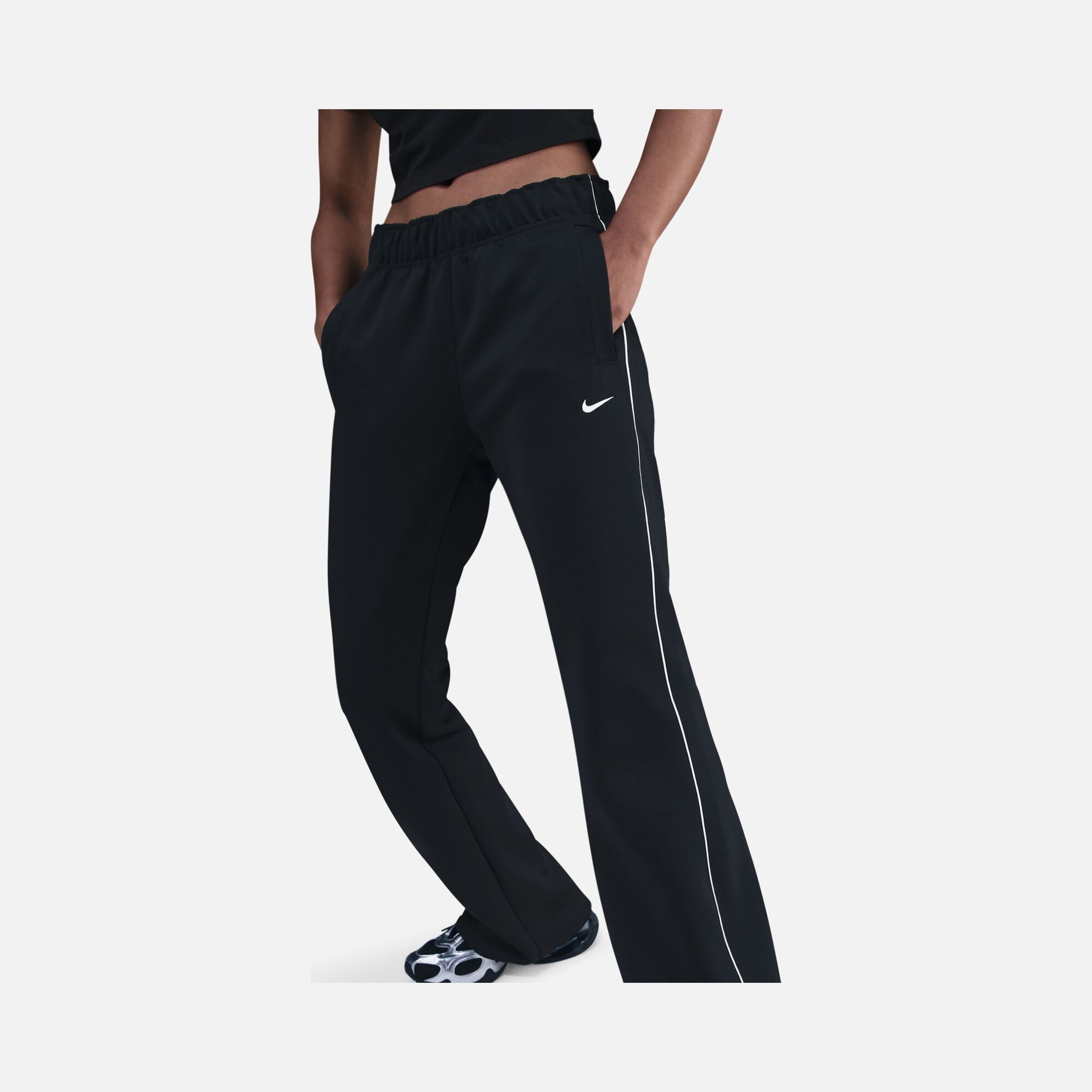 Nike Sportswear Essentials Windrunner Mid-Rise Slim Poly Knit Kadın Eşofman Altı