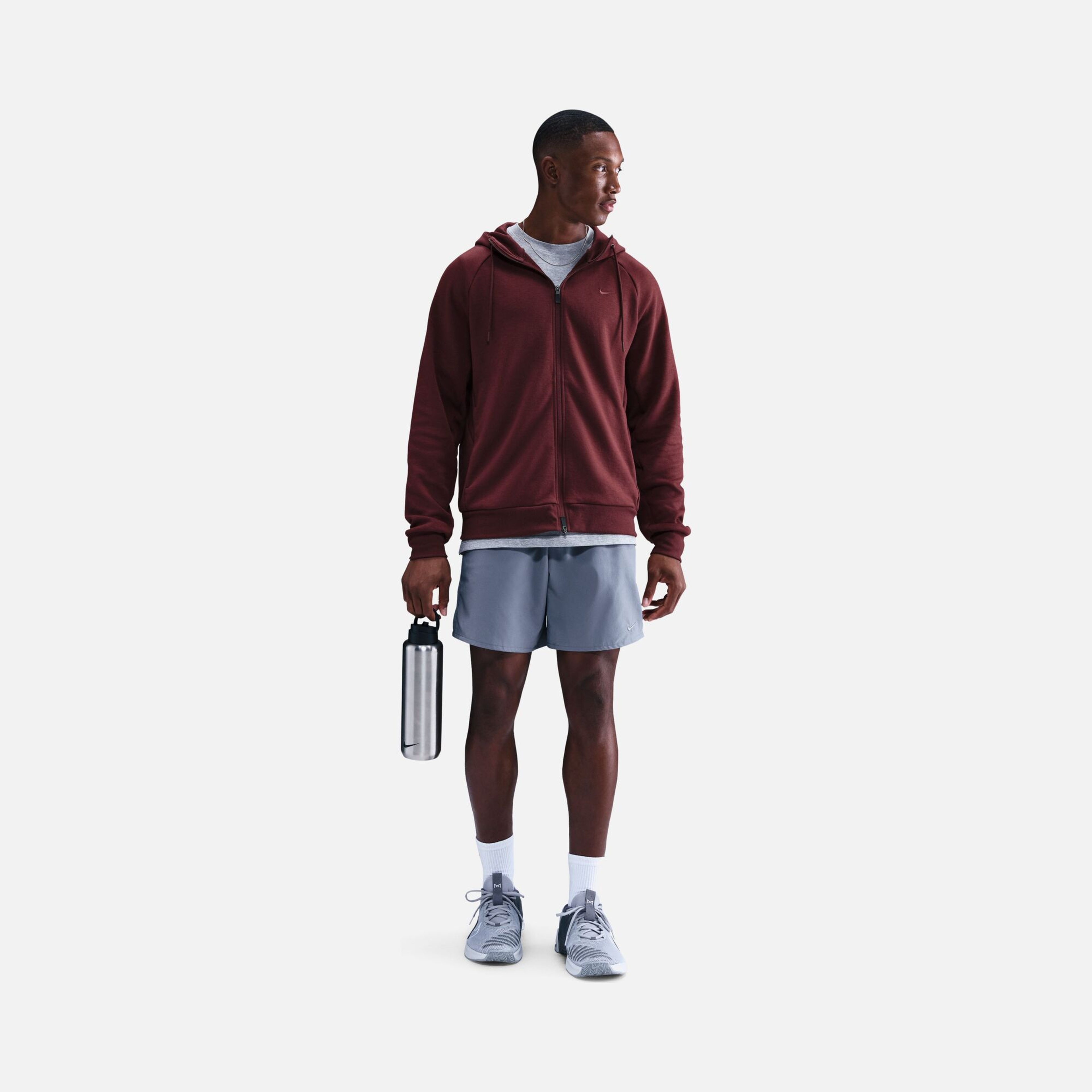 Nike Primary Dri-Fit UV Versatile Full-Zip Hoodie Erkek Sweatshirt