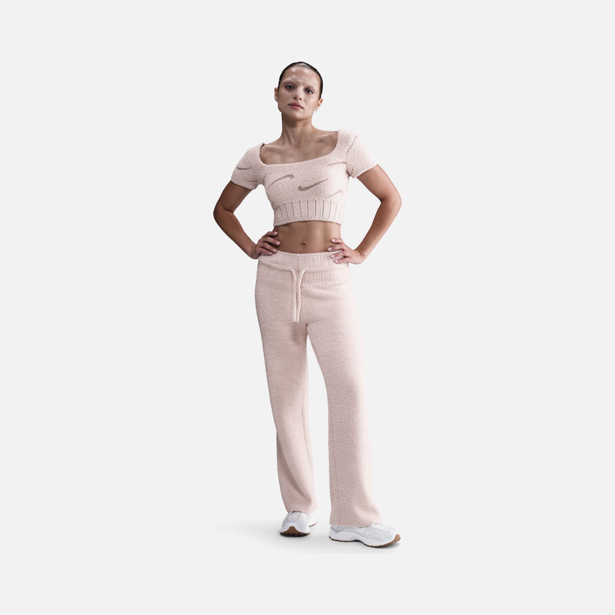 Nike Phoenix Bouncle Ss Crop Top Kadın Tişört | Barçın