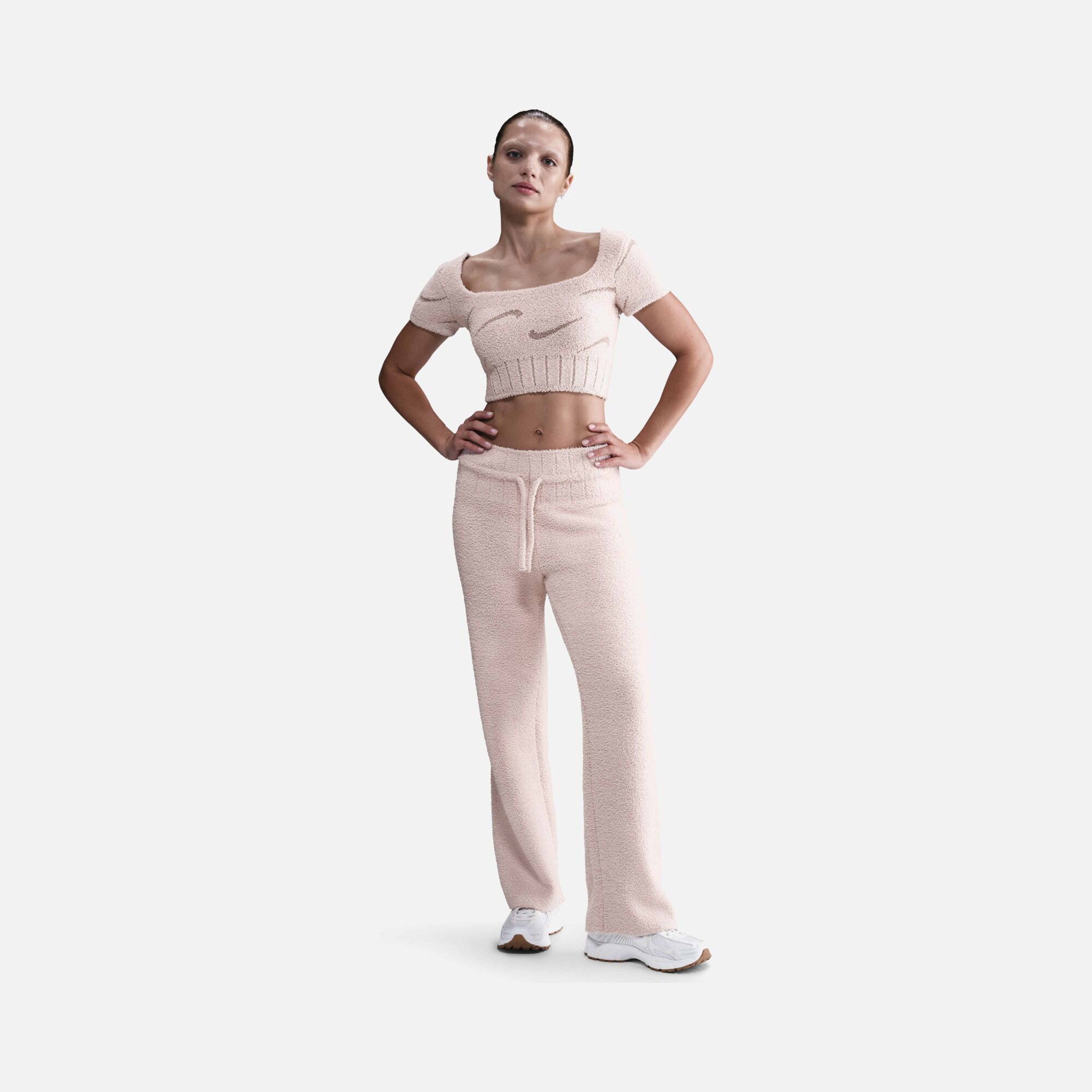 Nike Phoenix Bouncle Ss Crop Top Kadın Tişört