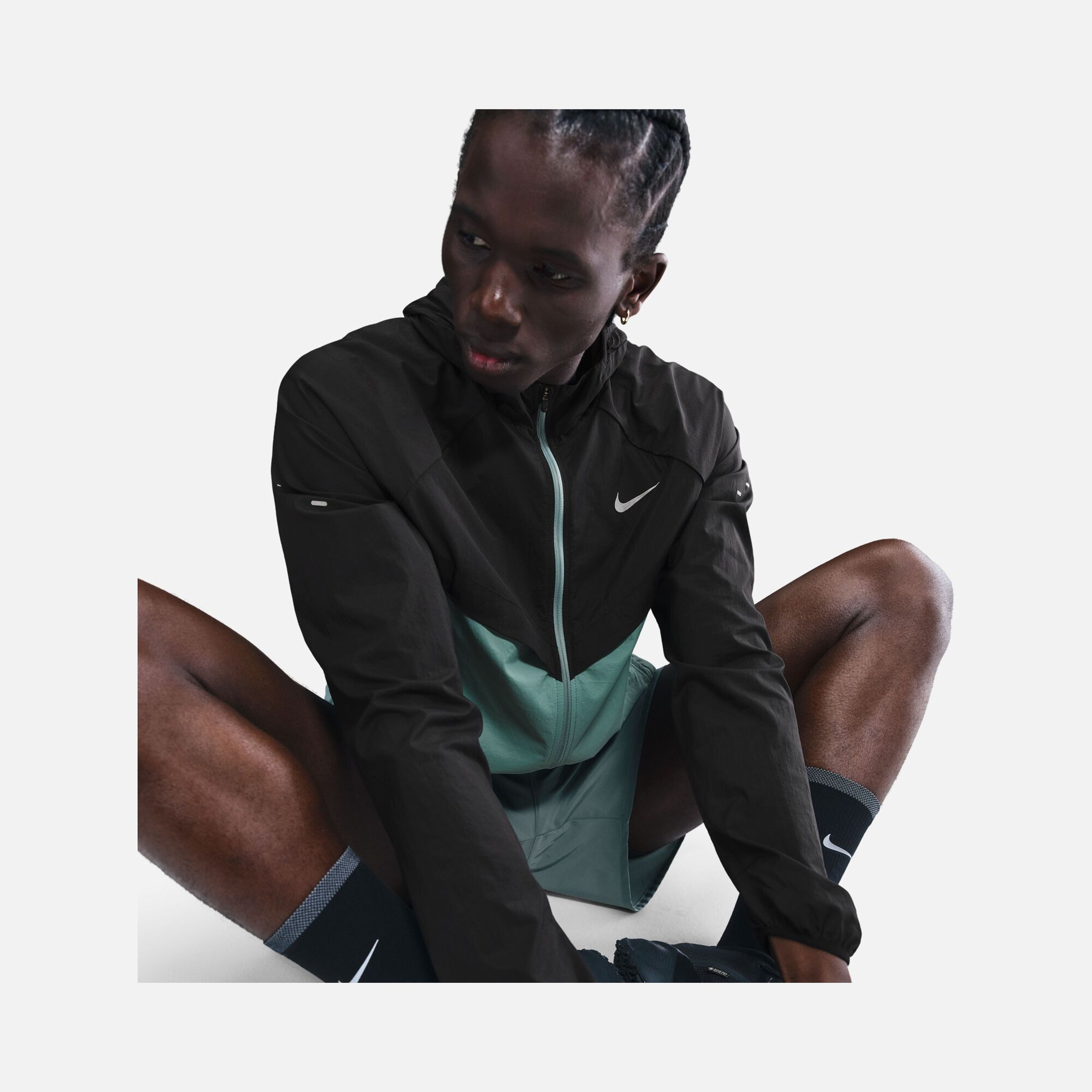 Nike Stride Repel UV Running Full-Zip Hooded Erkek Ceket