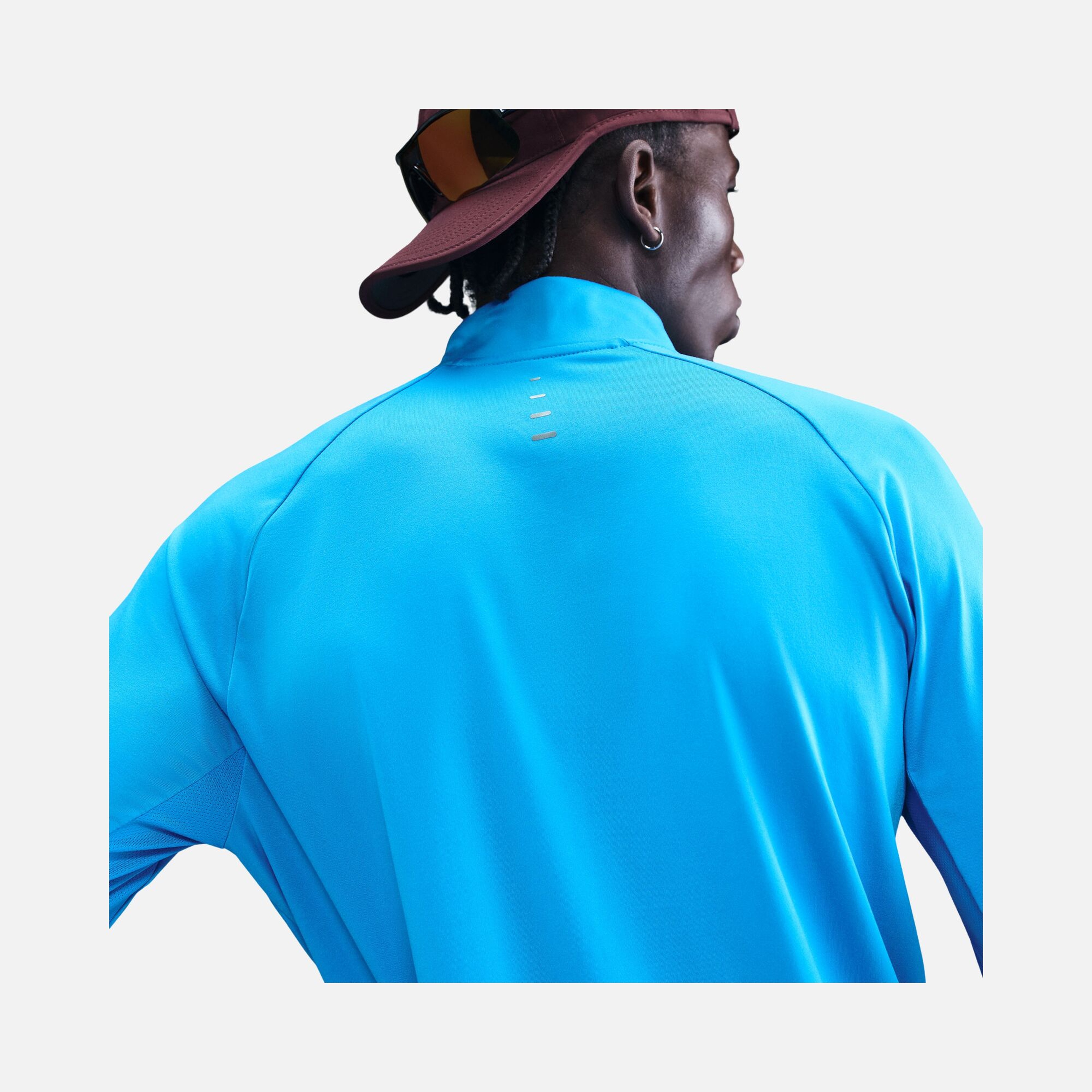 Nike Stride Dri-Fit  1/4-Zip Midlayer Running Long-Sleeve Erkek Tişört