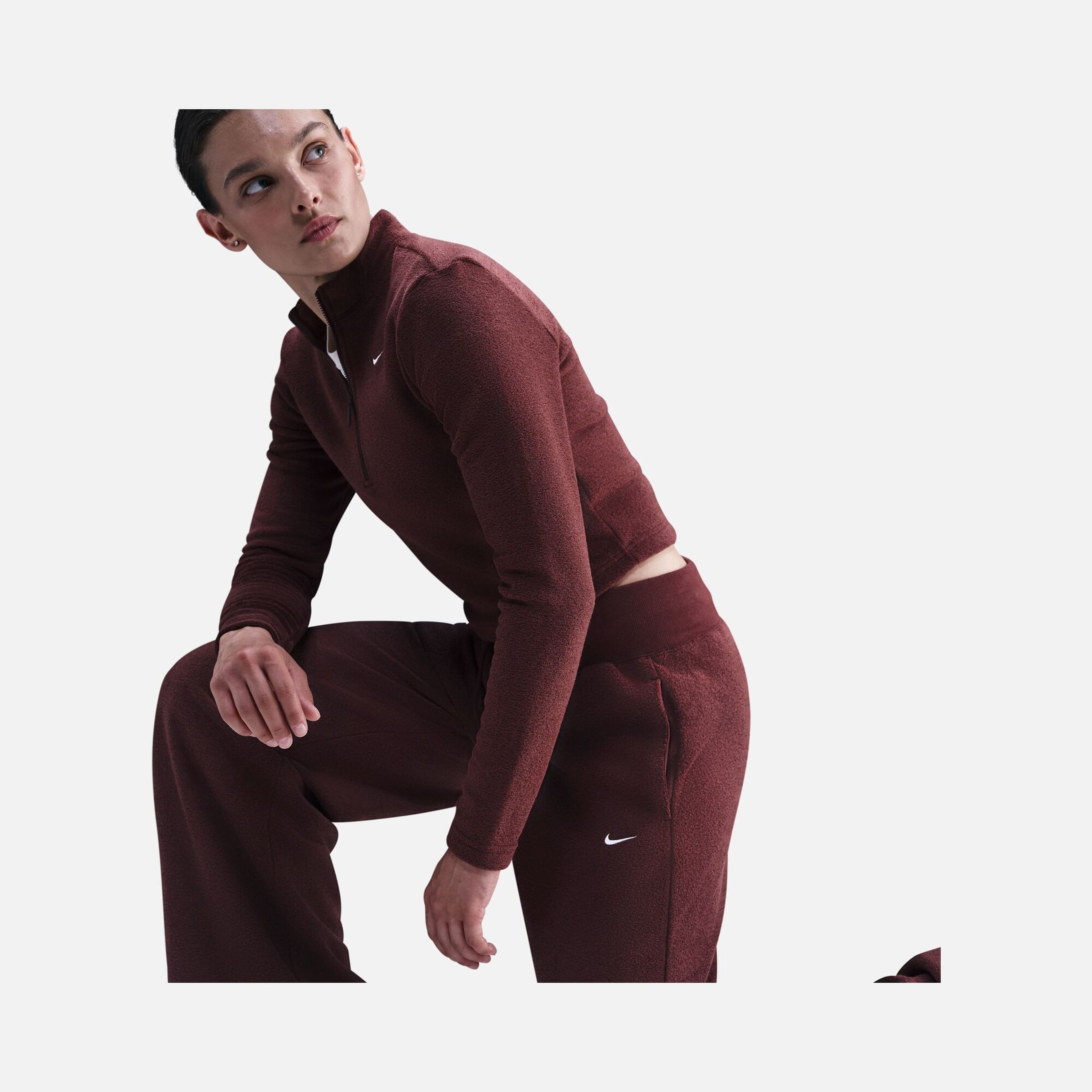 Nike Sportswear Phoenix Plush High-Waisted Wide-Leg Cozy Fleece Kadın Pantolon