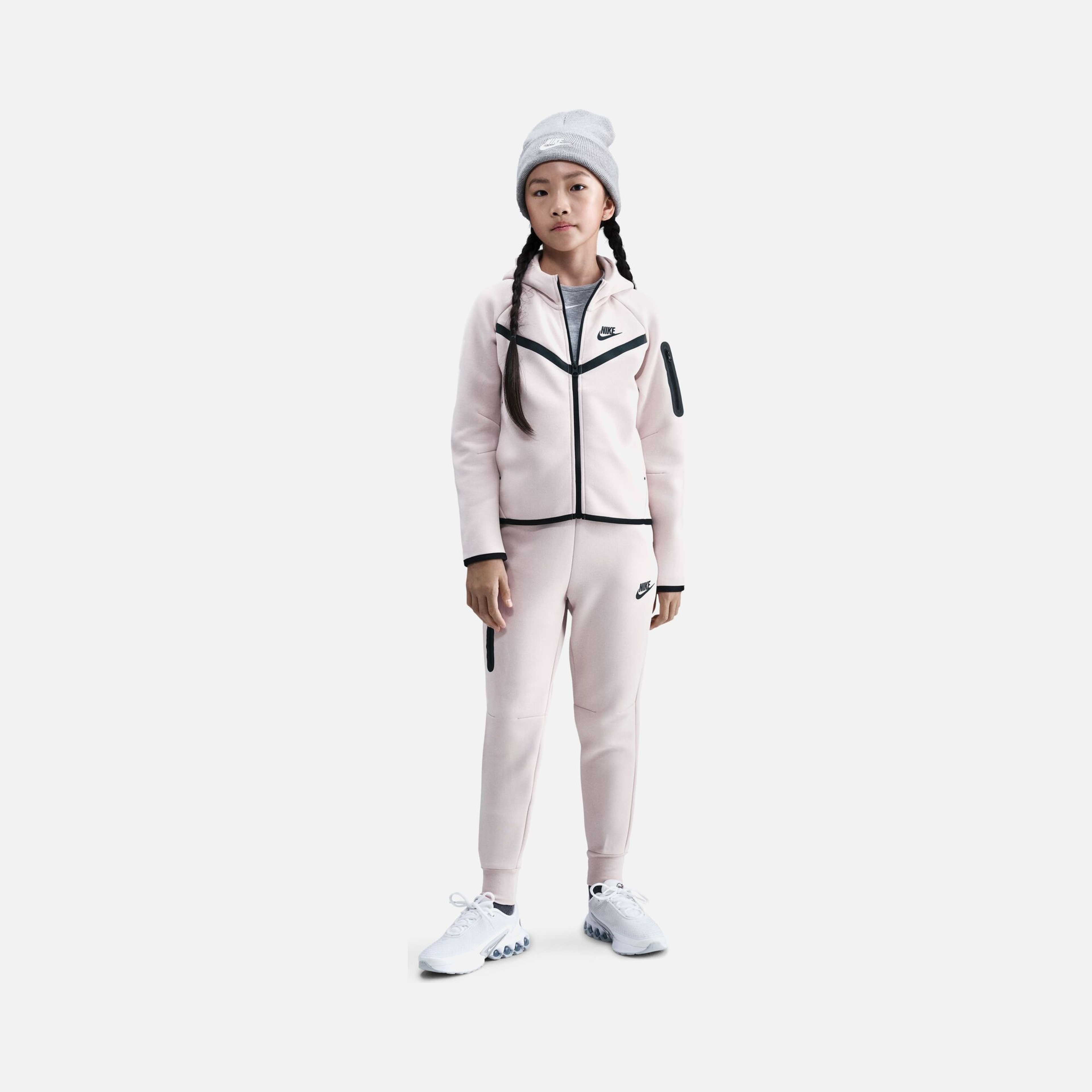Nike Sportswear Tech Fleece SS25 Full-Zip Hoodie (Girls') Çocuk Sweatshirt