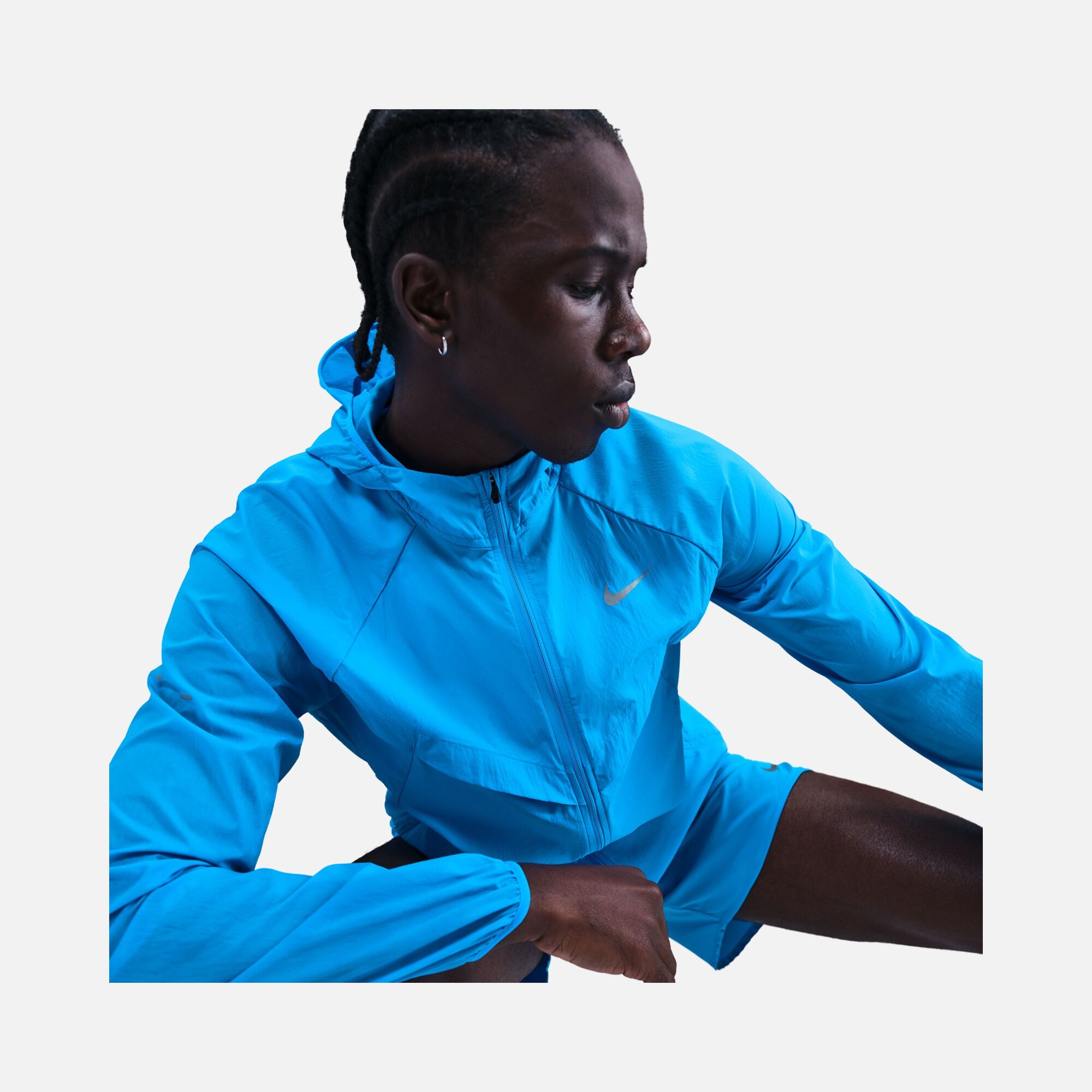 Nike Stride Repel UV Running Full-Zip Hooded Erkek Ceket