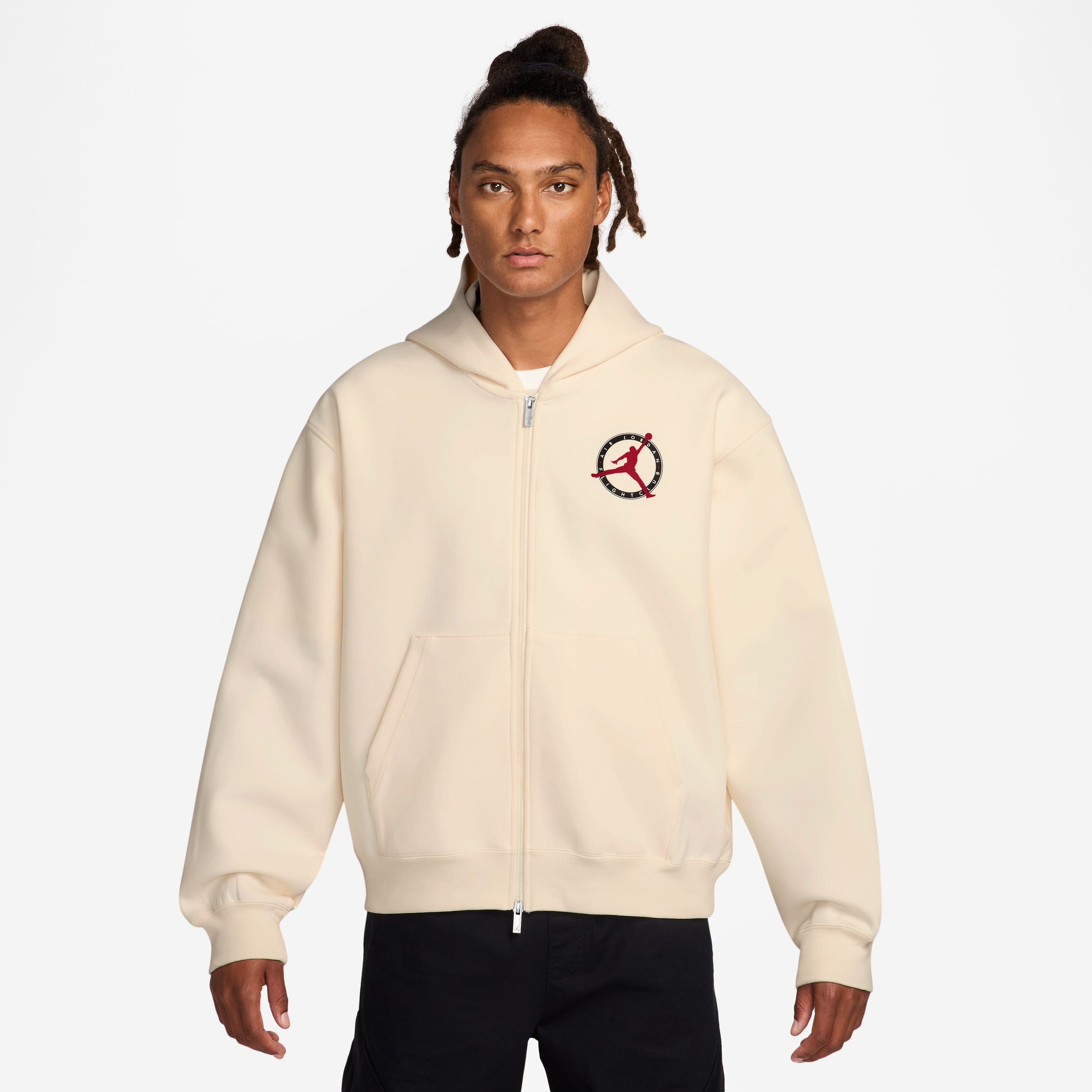 Nike Jordan Full-Zip Hoodie Club Knit Erkek Sweatshirt