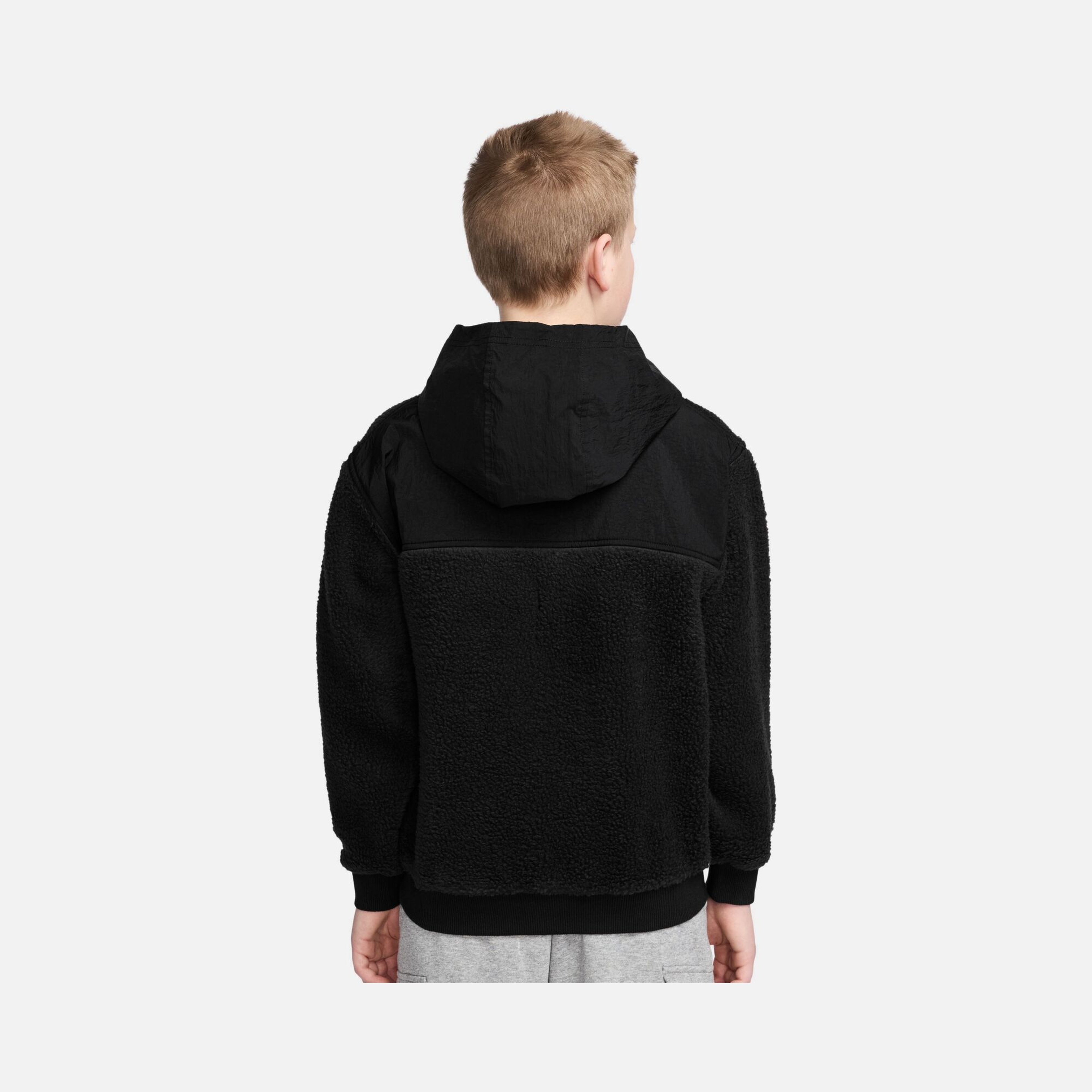 Nike Sportswear Club Fleece Loose 1/4 Zip Kapüşonlu Çocuk Sweatshirt