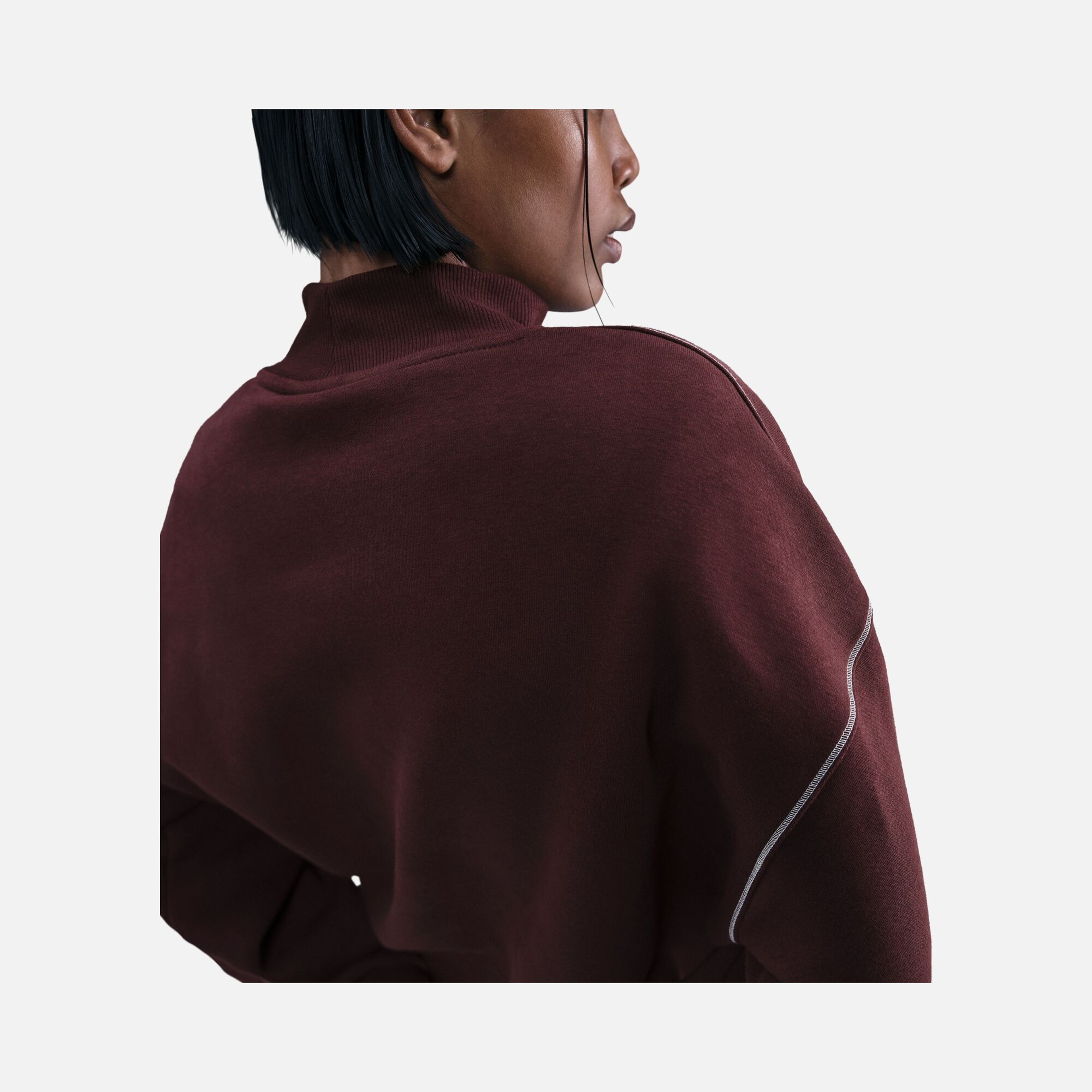 Nike Sportswear Phoenix Fleece Logo Balıkçı Yaka Kadın Sweatshirt