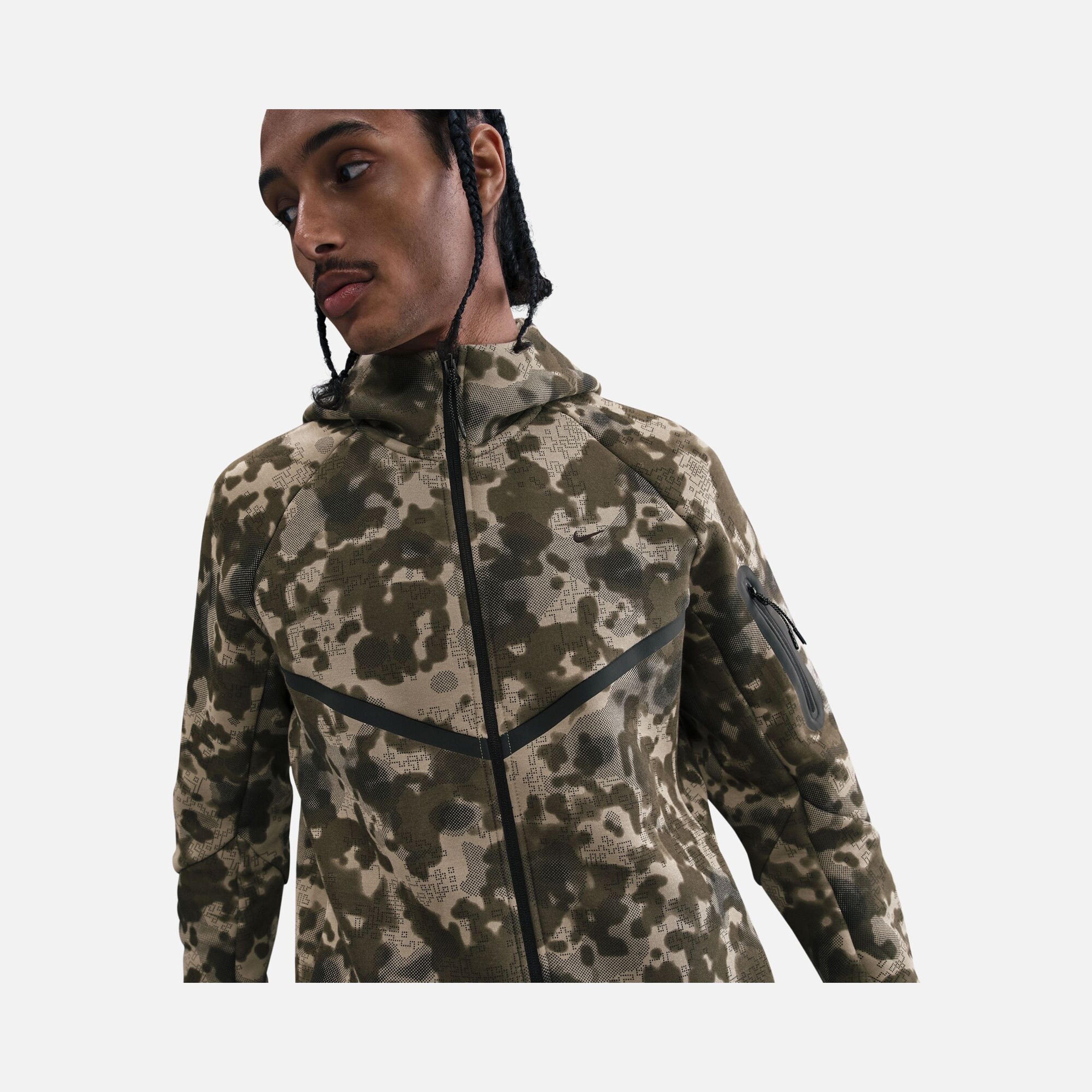 Nike Tech Fleece Wr Fz Camo Erkek Ceket