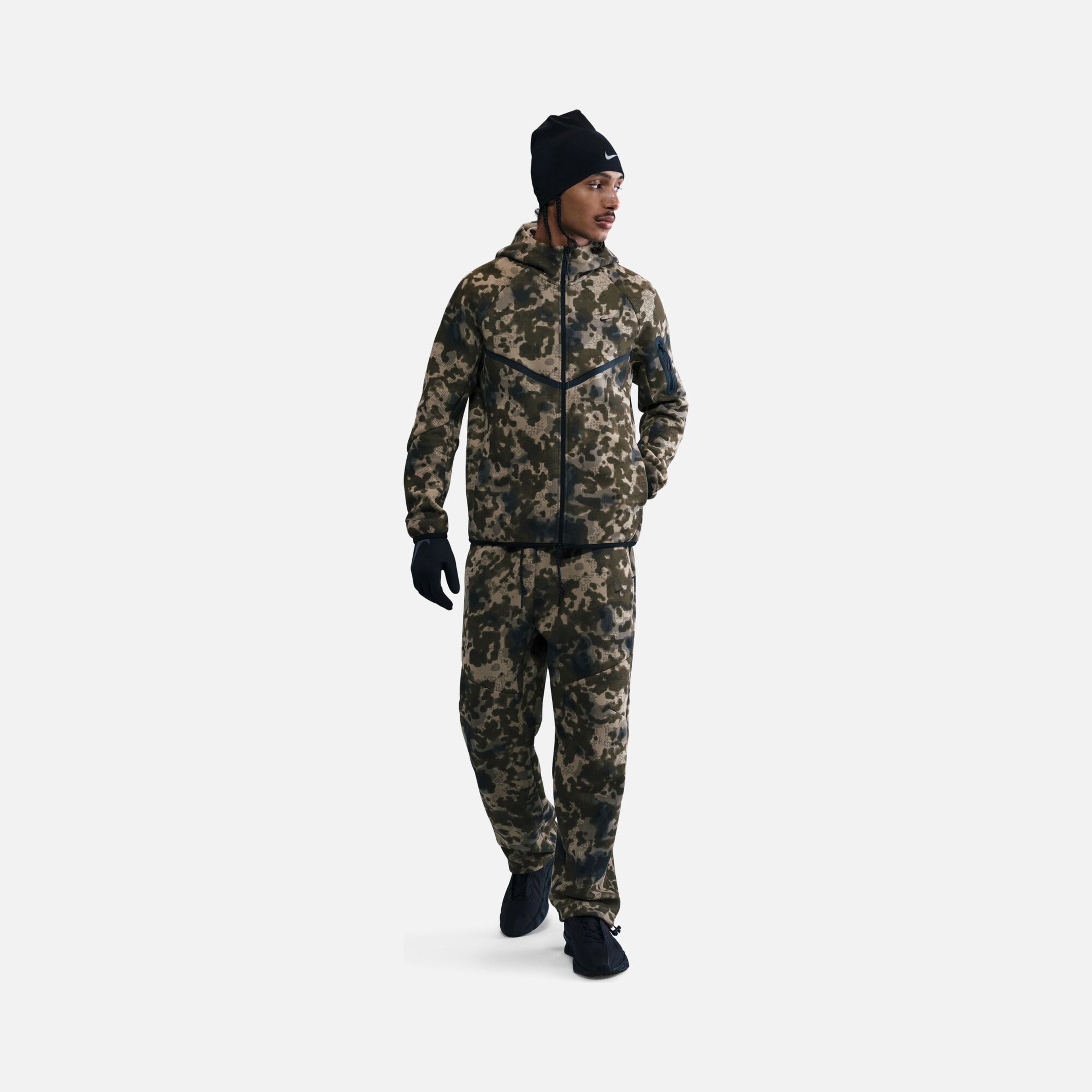 Nike Tech Fleece Wr Fz Camo Erkek Ceket