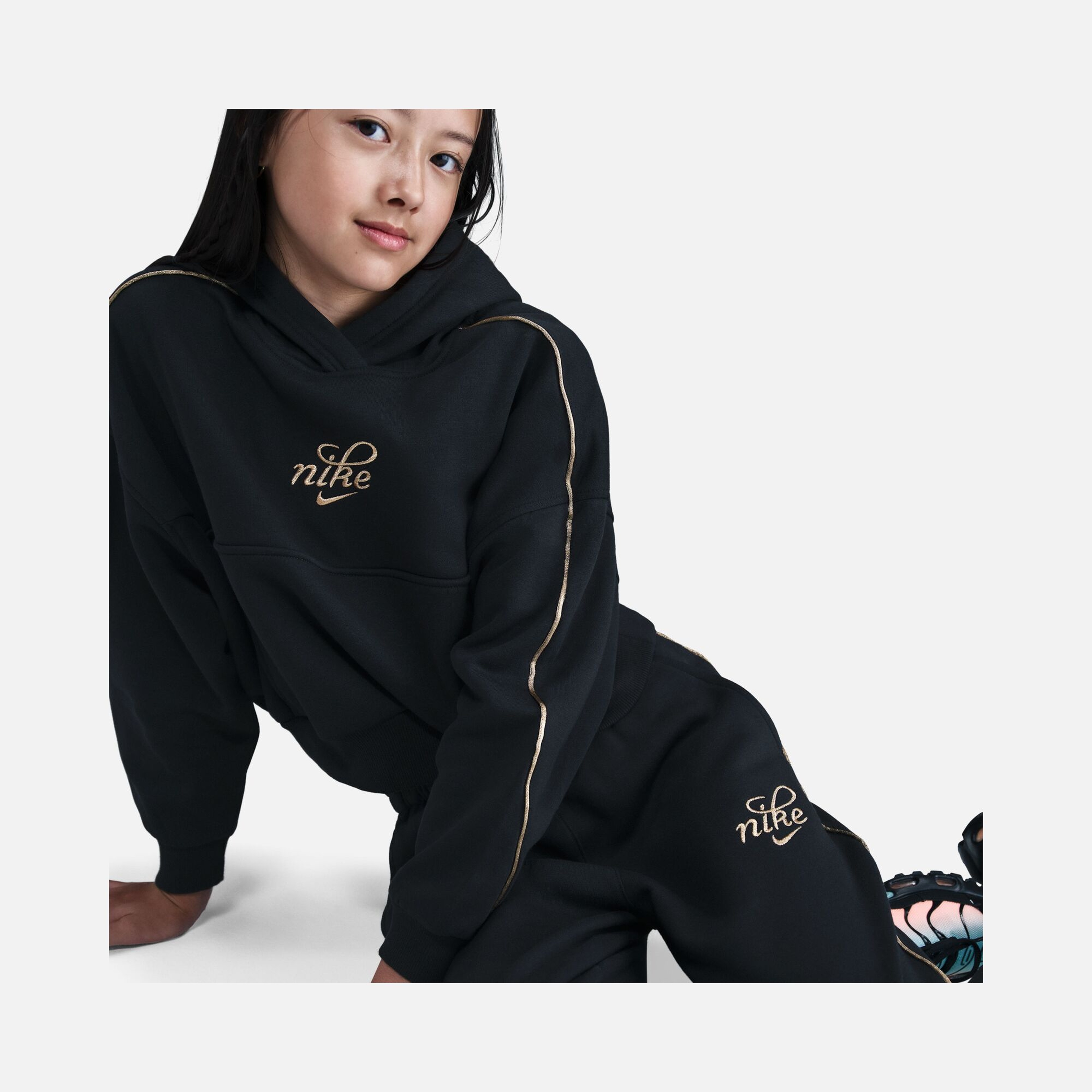 Nike Sportswear Club Fleece Oversized Kız Çocuk Pantolon