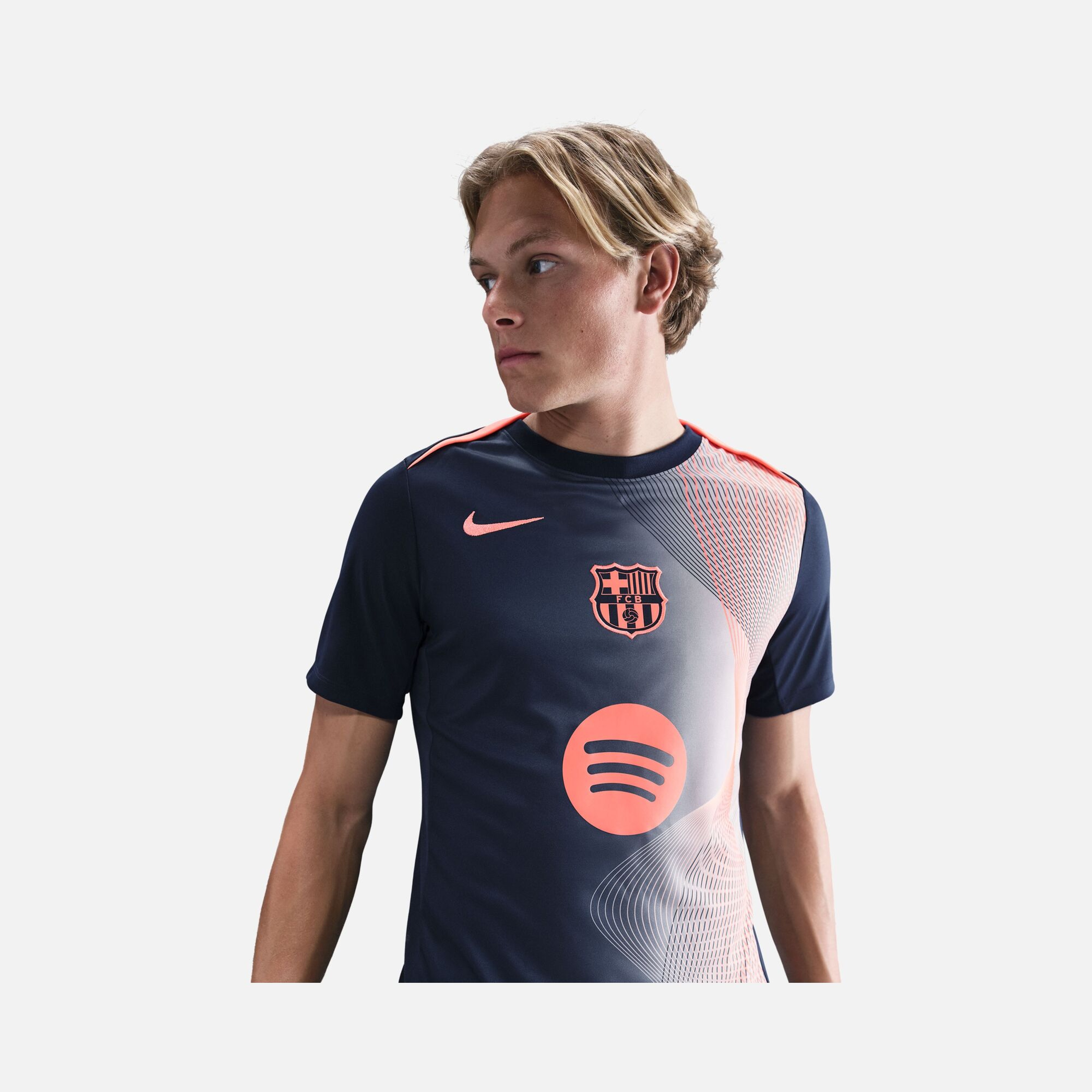 Nike Fc Barcelona Df Academy Ss Top Erkek Tişört