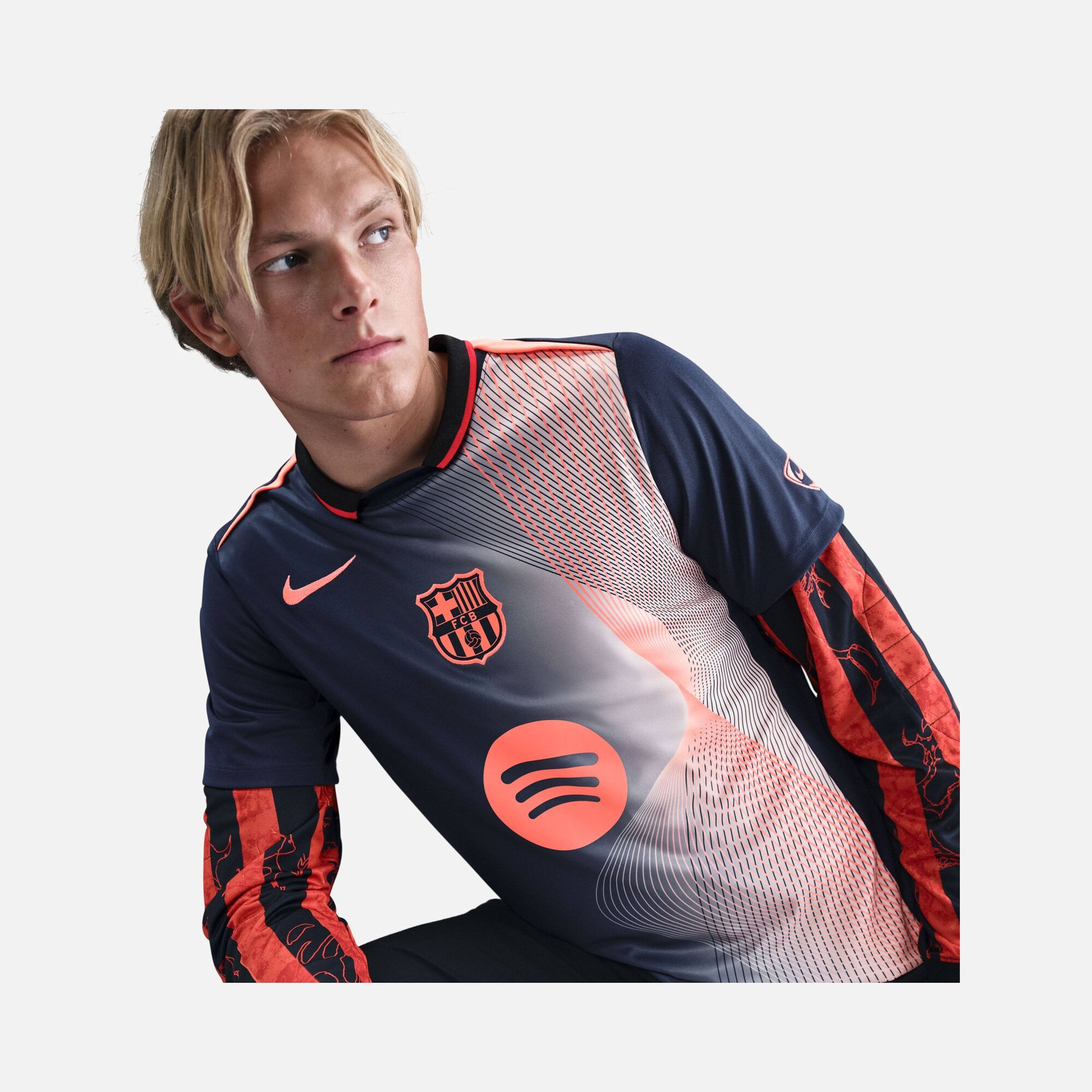 Nike Fc Barcelona Df Academy Ss Top Erkek Tişört