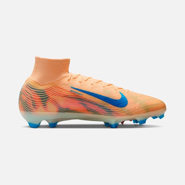 Nike Nike Turuncu Mercurial Superfly 10 Elite 'Kylian Mbappé' FG Firm-Ground High-Top Erkek Krampon Barçın'da! Turuncu - 8. görsel