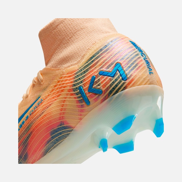 Nike Nike Turuncu Mercurial Superfly 10 Elite 'Kylian Mbappé' FG Firm-Ground High-Top Erkek Krampon Barçın'da! Turuncu - 12. görsel