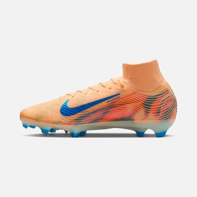 Nike Nike Turuncu Mercurial Superfly 10 Elite 'Kylian Mbappé' FG Firm-Ground High-Top Erkek Krampon Barçın'da! Turuncu - 7. görsel