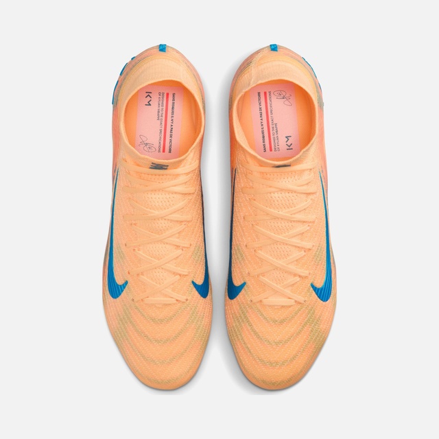Nike Nike Turuncu Mercurial Superfly 10 Elite 'Kylian Mbappé' FG Firm-Ground High-Top Erkek Krampon Barçın'da! Turuncu - 6. görsel