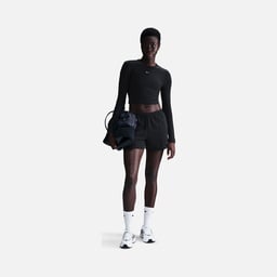 Nike Sportswear Chill Knit Slim Cropped Long-Sleeve Kadın Tişört