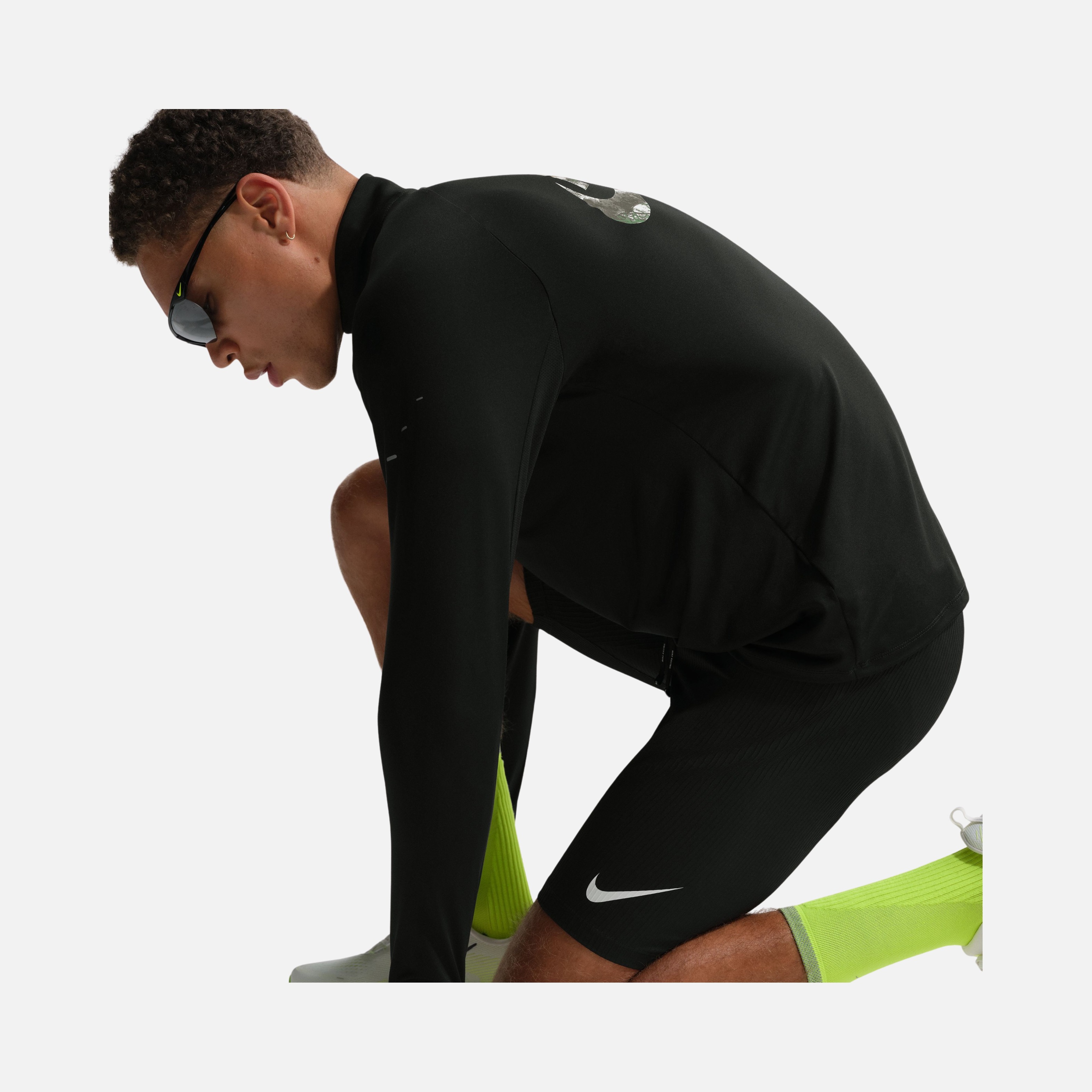 Nike Dri-fit Stride Realtree Midlayer Erkek Uzun Kollu Tişört