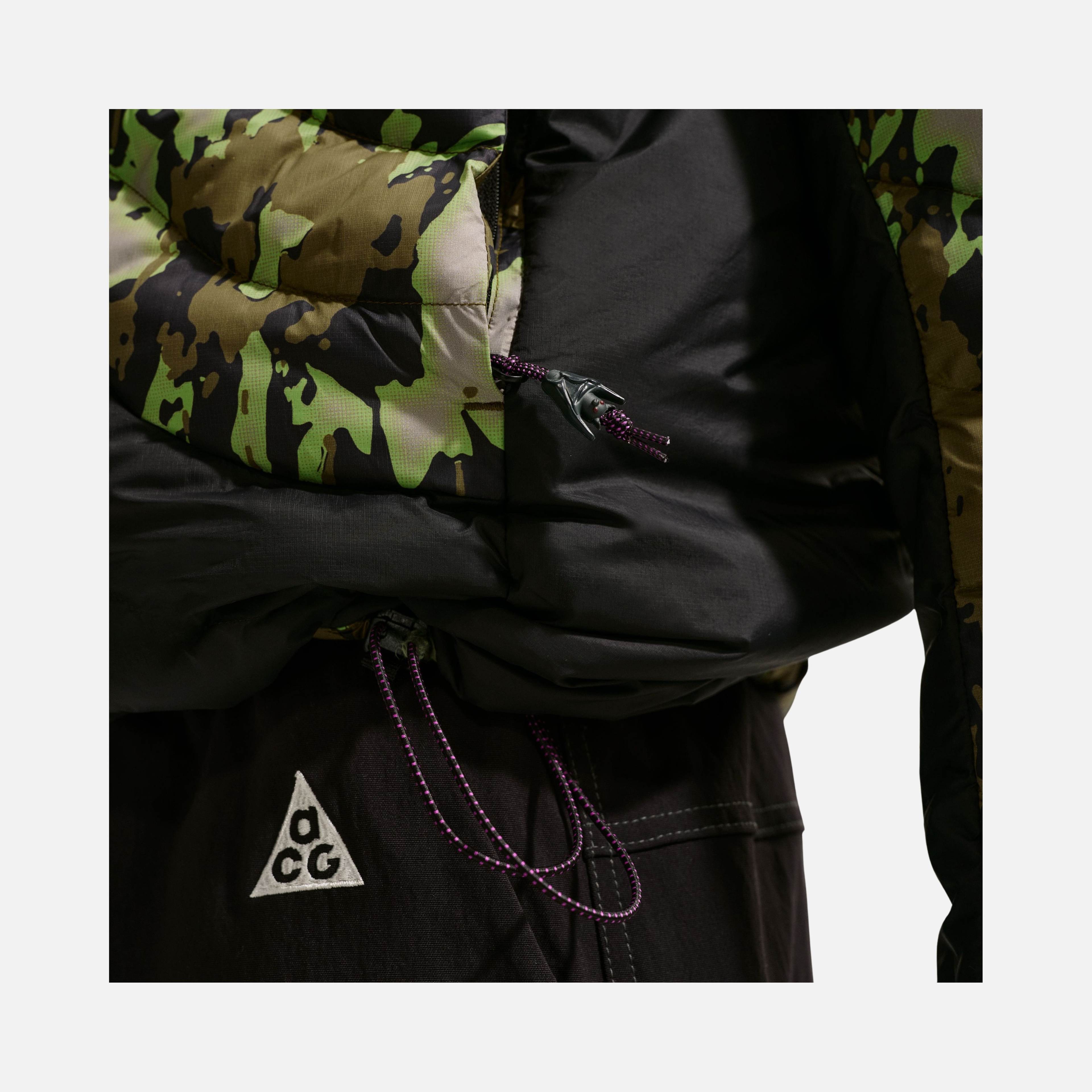 Nike M Acg Tf Adv Lava Flow Jkt Aop Erkek Mont