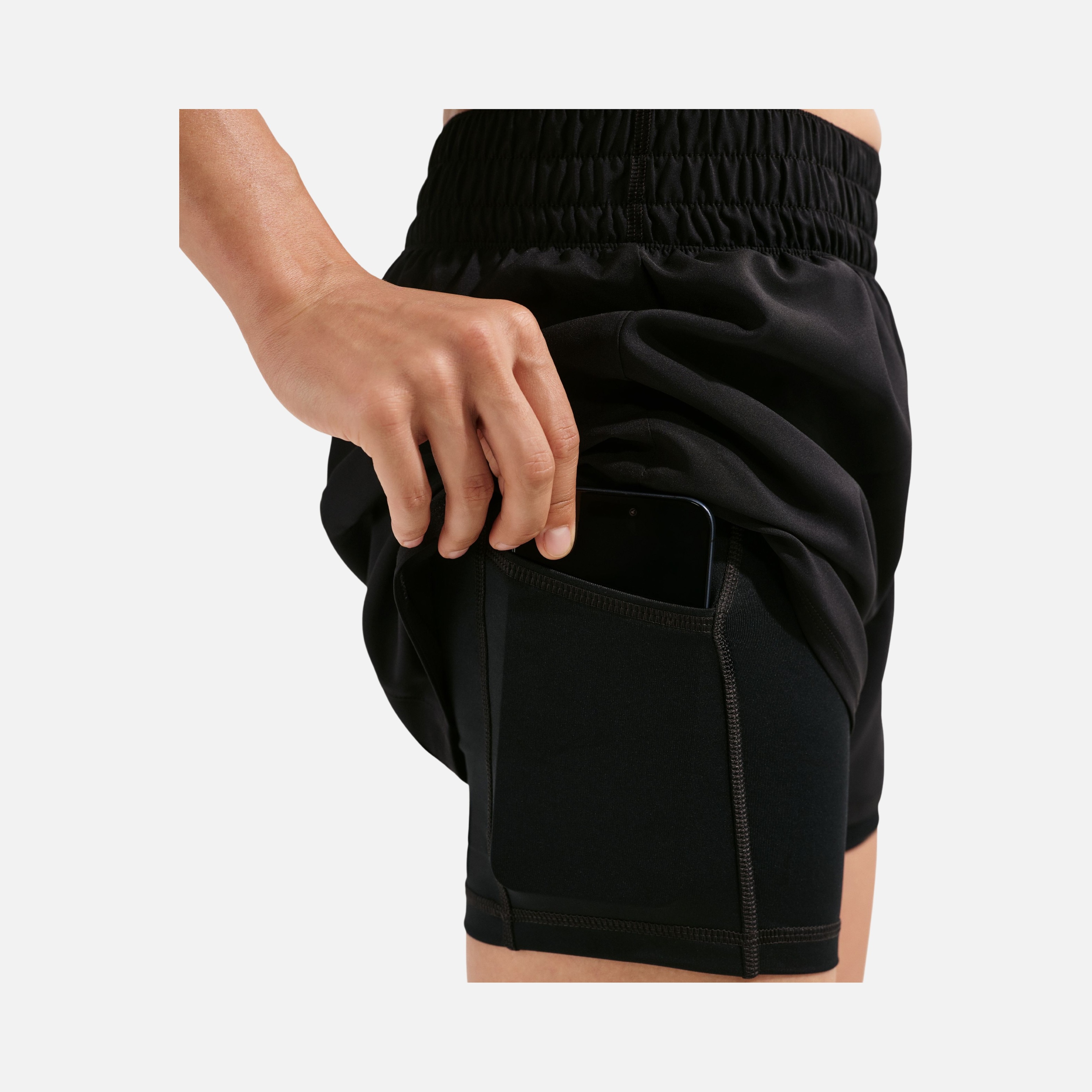 Nike Dri-Fit One High-Waisted 3" 2-in-1 Training Kadın Şort