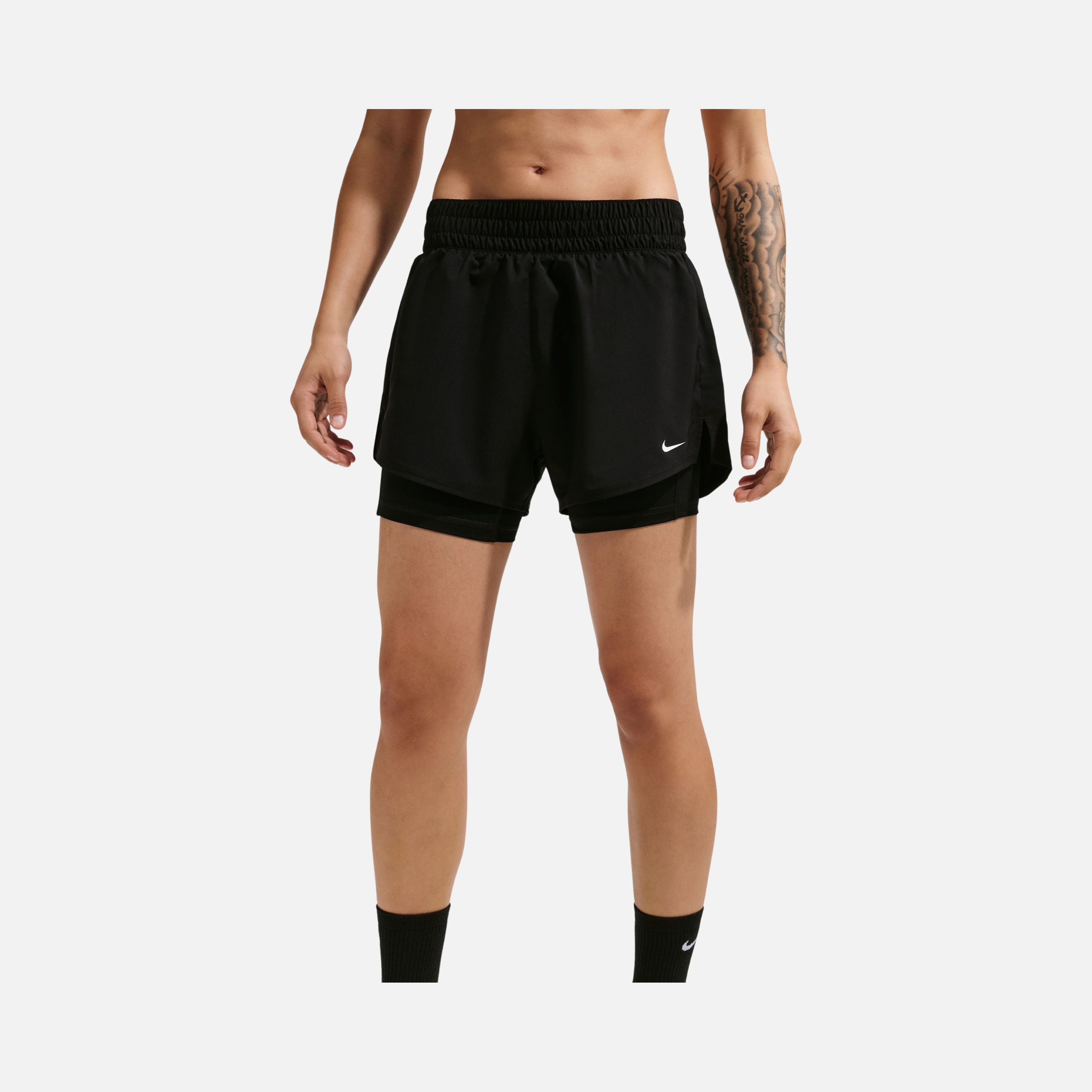 Nike Dri-Fit One High-Waisted 3" 2-in-1 Training Kadın Şort