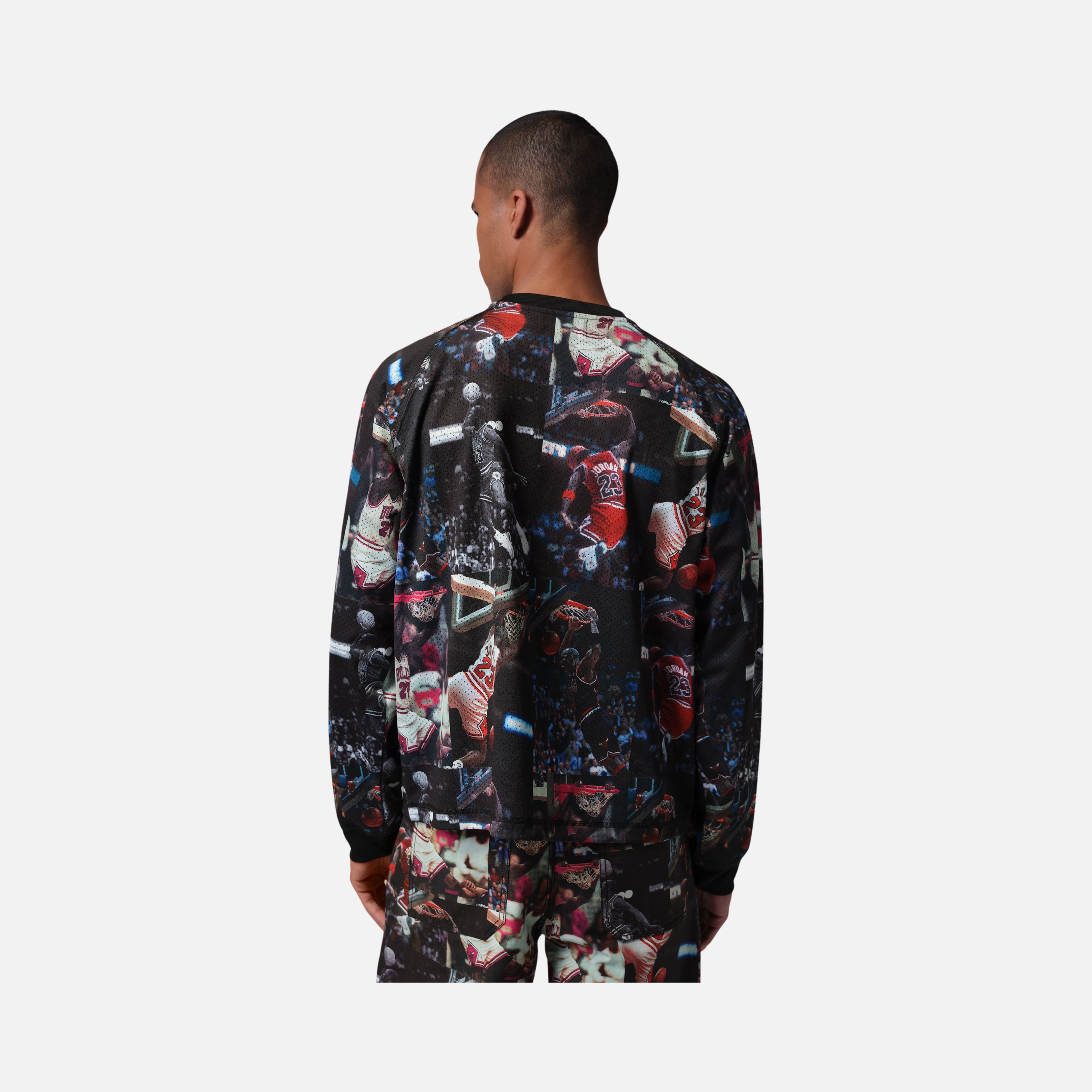 Nike MJ Flt Aop Ls Jrsy Erkek Sweatshirt