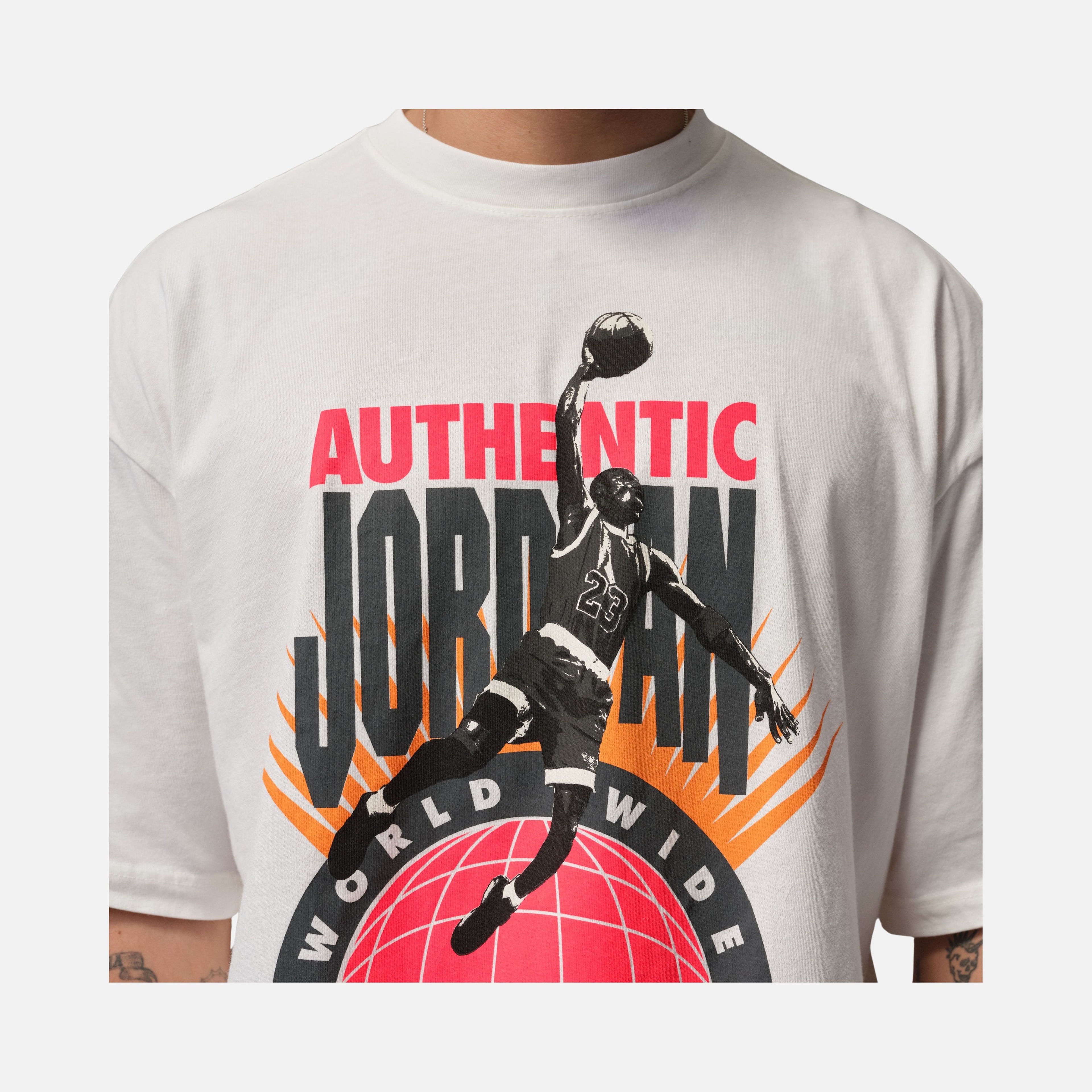 Nike MJ Reissue Ww Ovsz Ss Crew Erkek Tişört