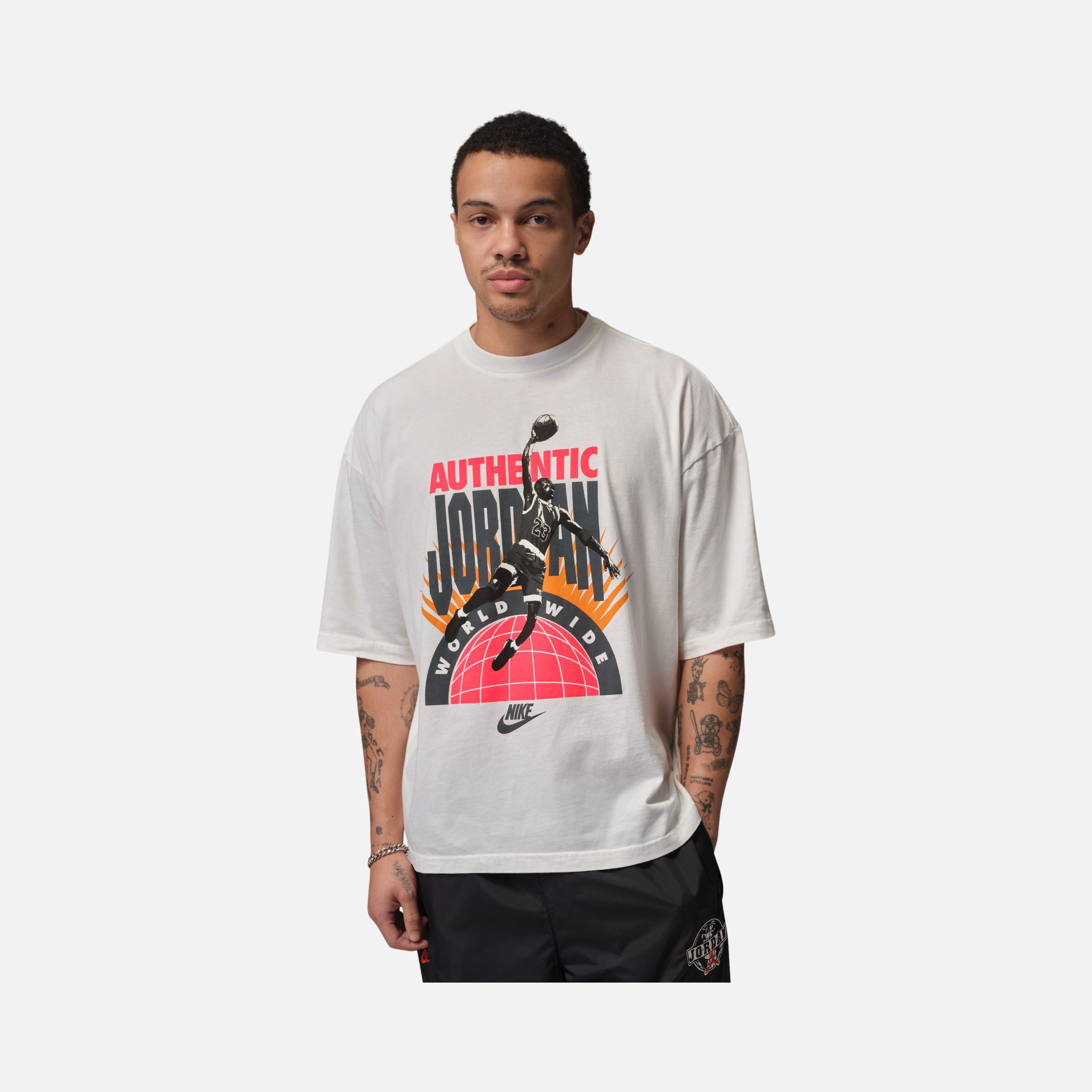 Nike MJ Reissue Ww Ovsz Ss Crew Erkek Tişört