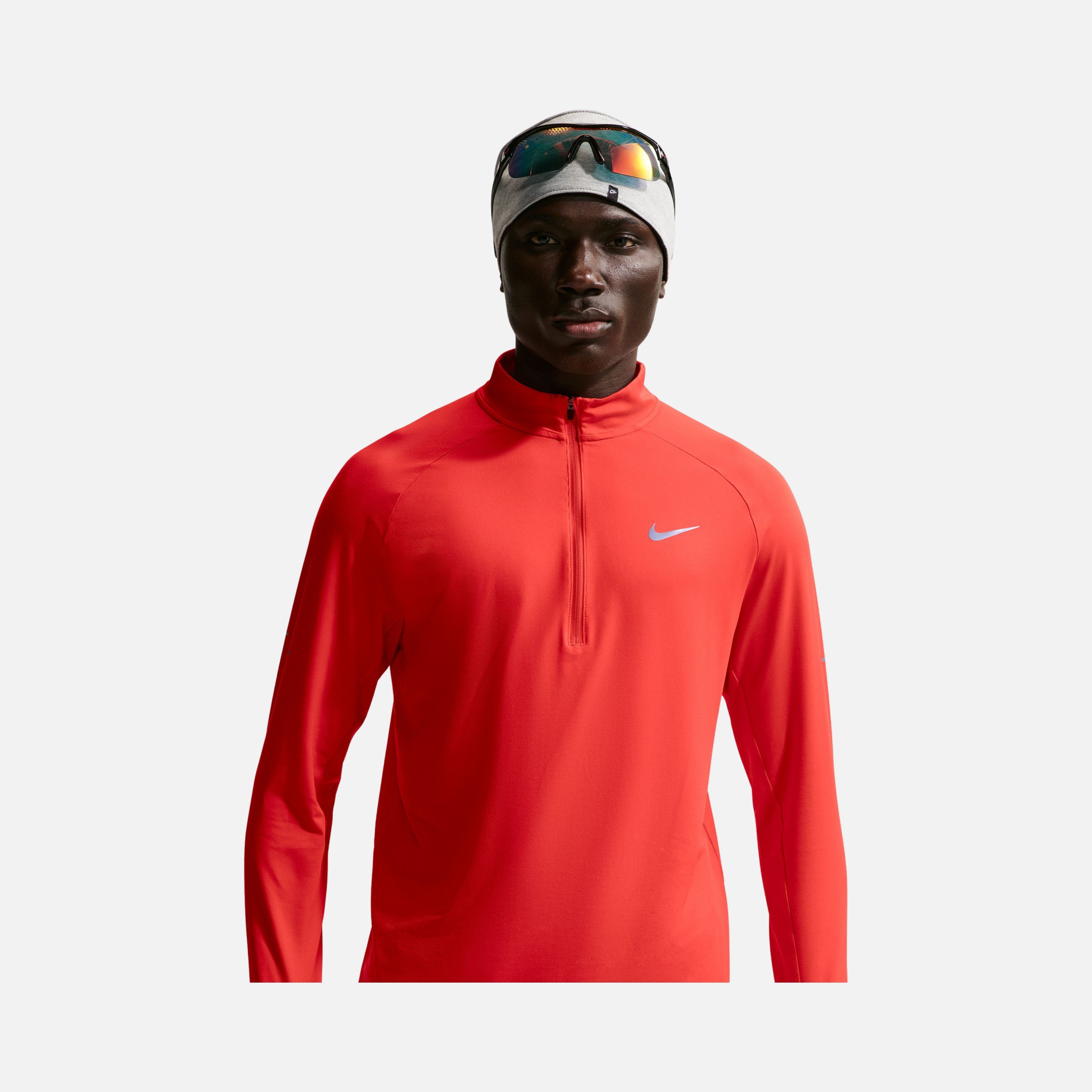 Nike Stride Dri-Fit  1/4-Zip Midlayer Running Long-Sleeve Erkek Tişört