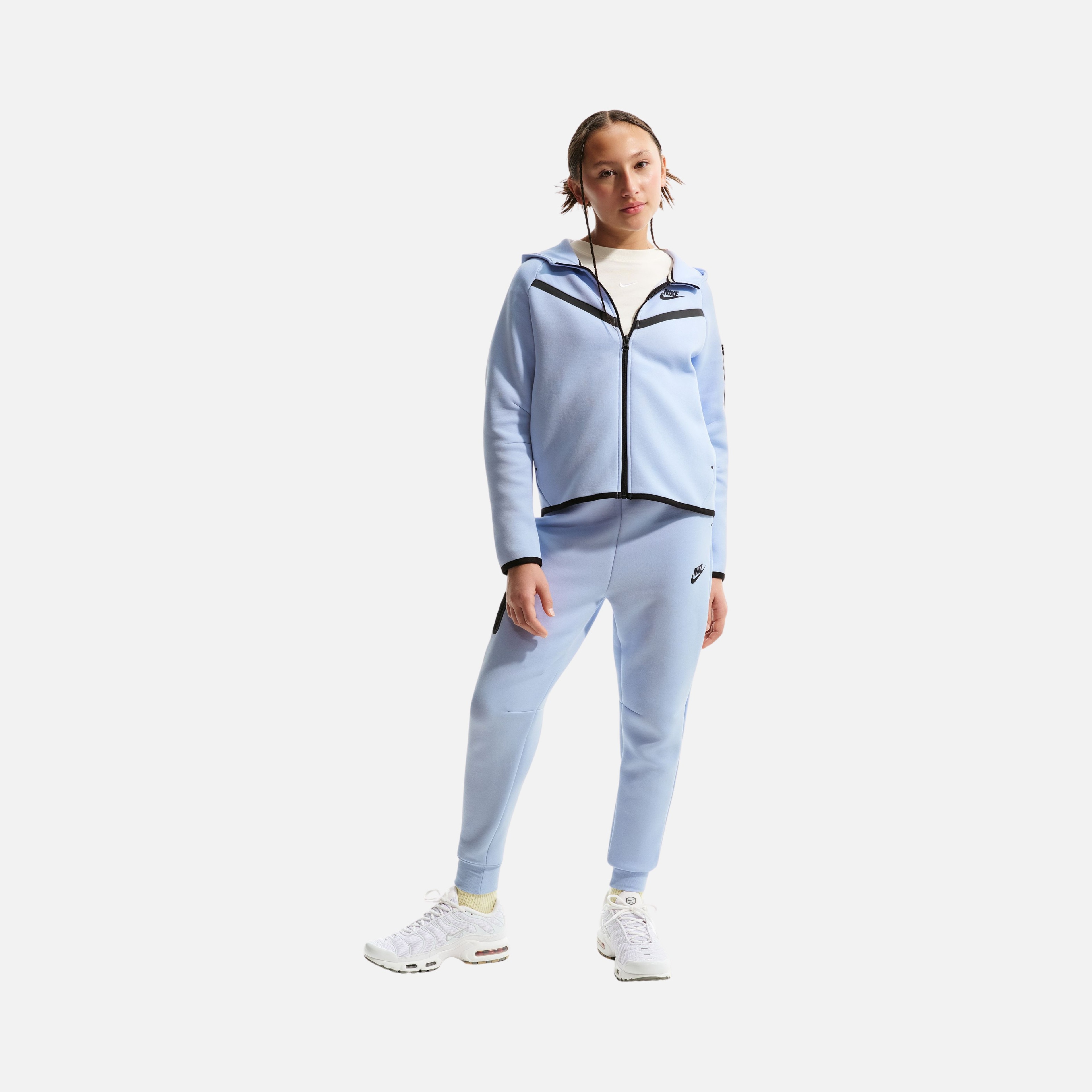 Nike Sportswear Tech Fleece SS25 Full-Zip Hoodie (Girls) Çocuk Ceket
