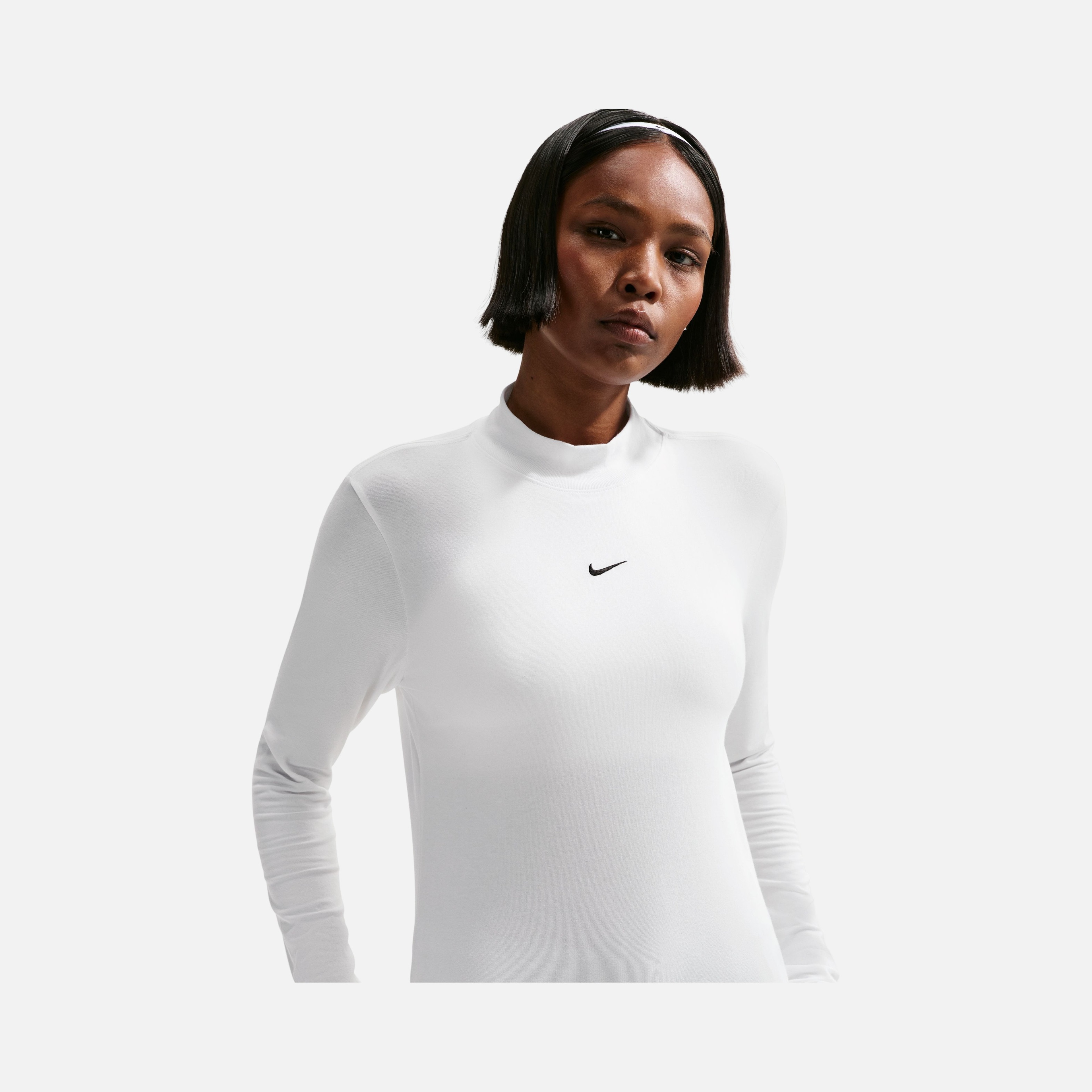 Nike Chill Knit Mock Tee Kadın Uzun Kollu Tişört