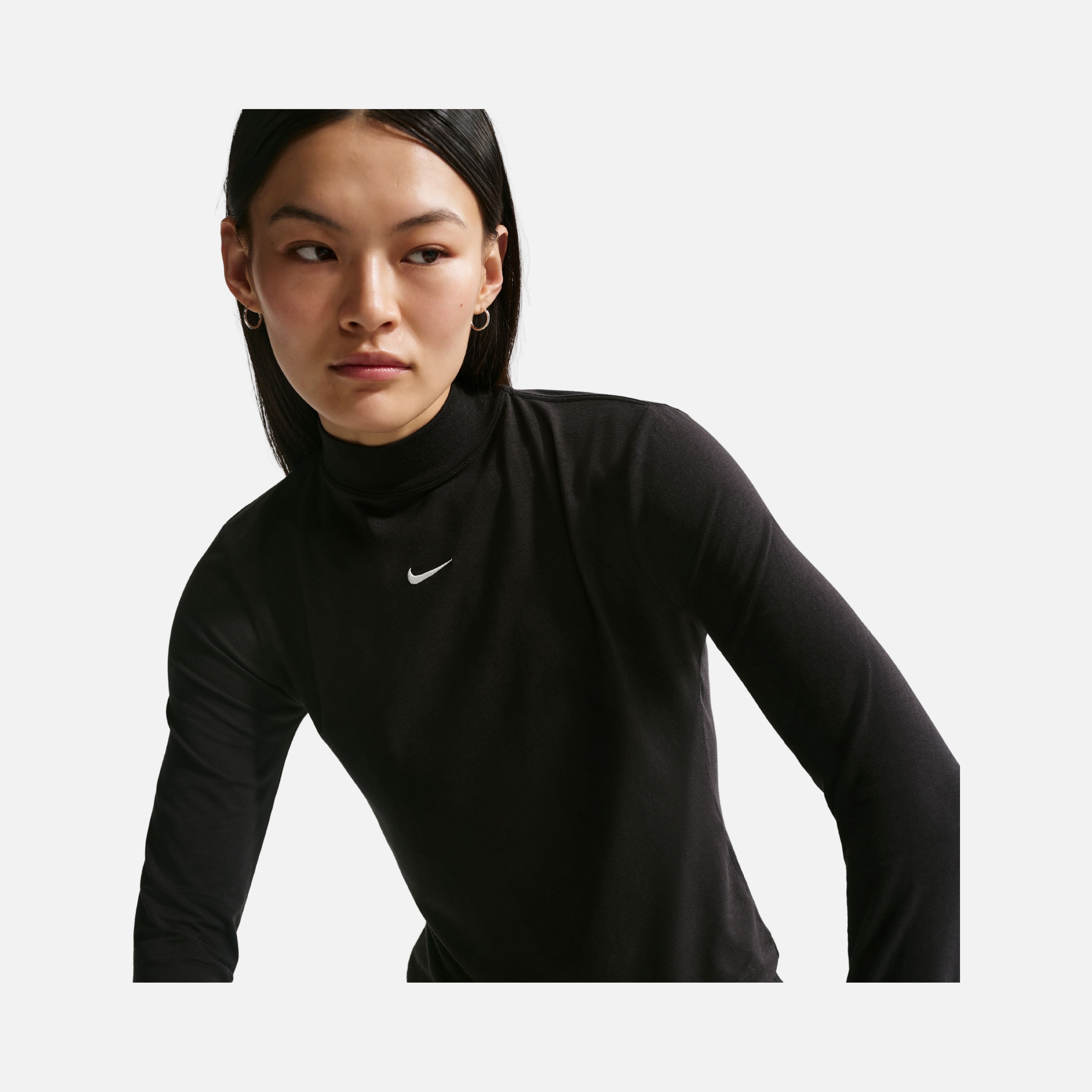 Nike Chill Knit Mock Tee Kadın Uzun Kollu Tişört