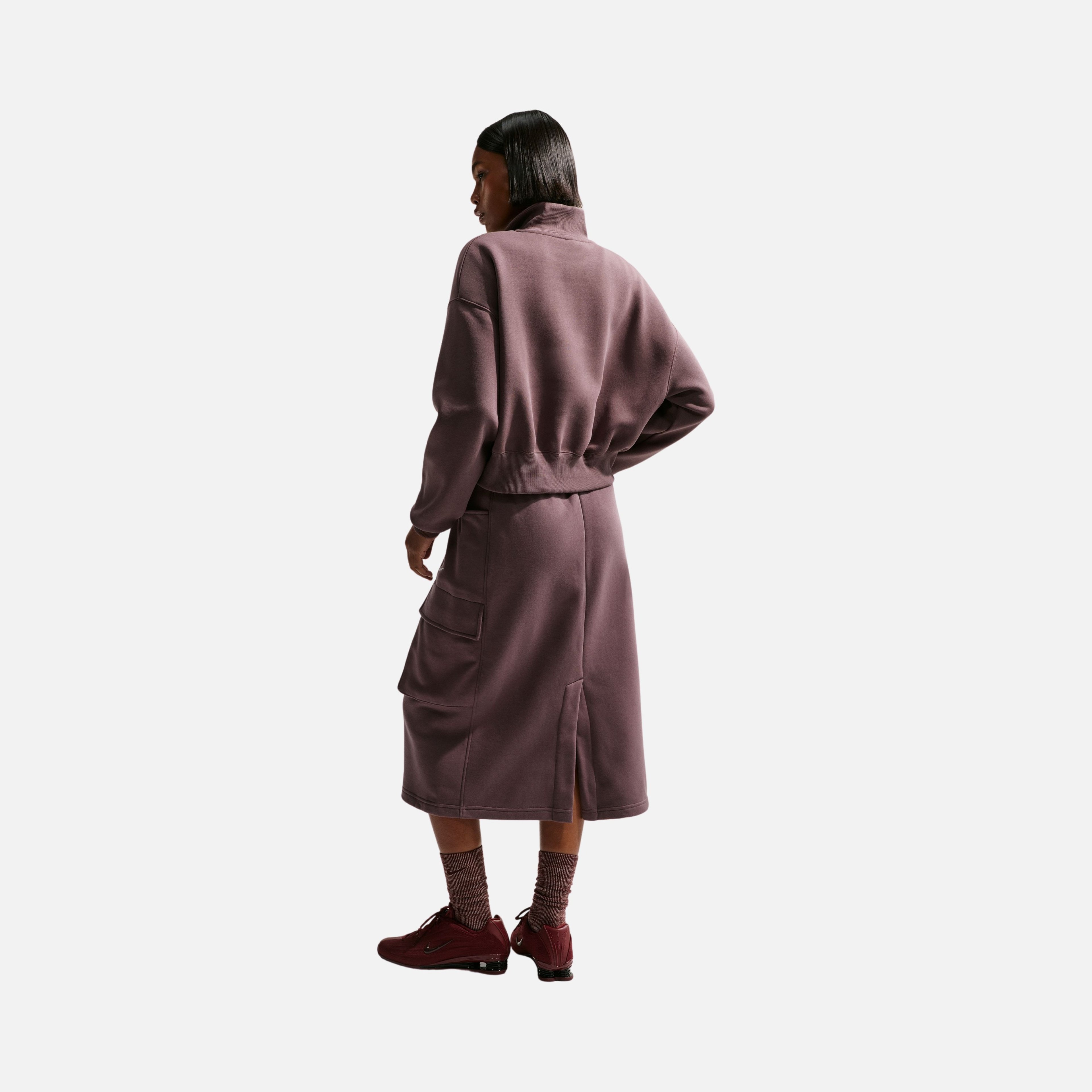 Nike Sportswear Phoenix Fleece Oversized Crop 1/2-Zip Kadın Sweatshirt