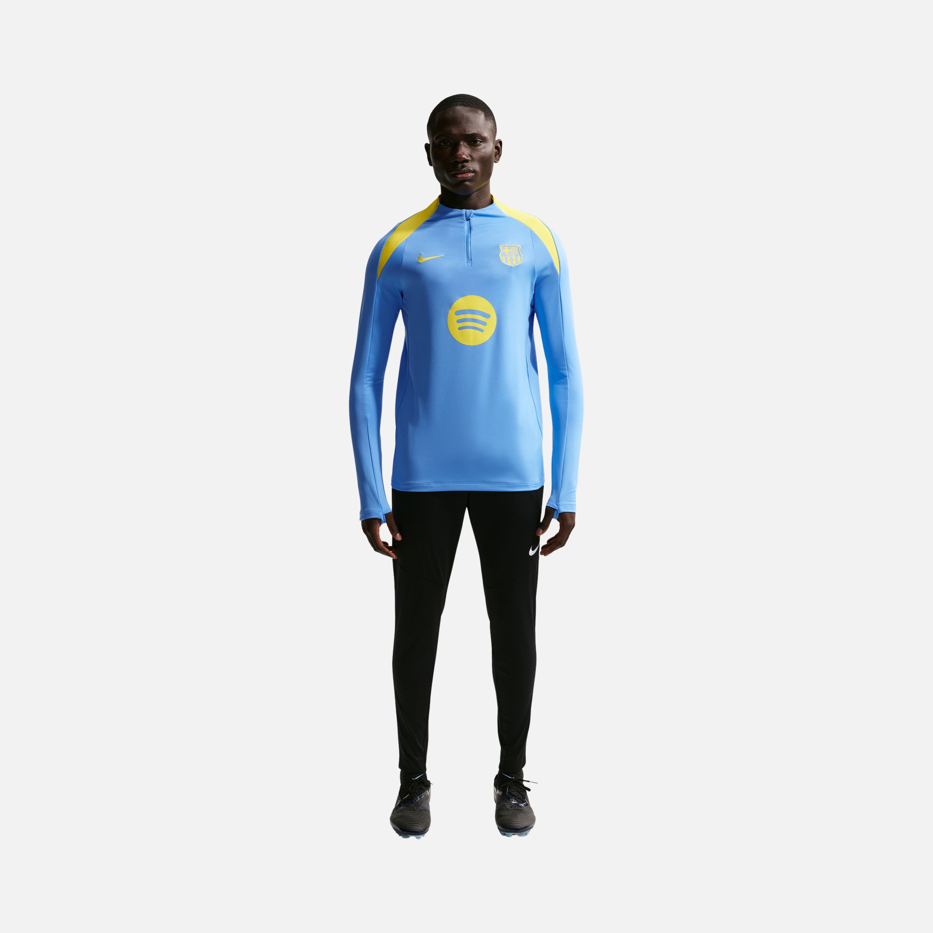 ウェア NIKE Barcelona Dri-FIT Strike setup US M Nike Fc Barcelona M Dri-fit Strike Drill Top Erkek Uzun Kollu