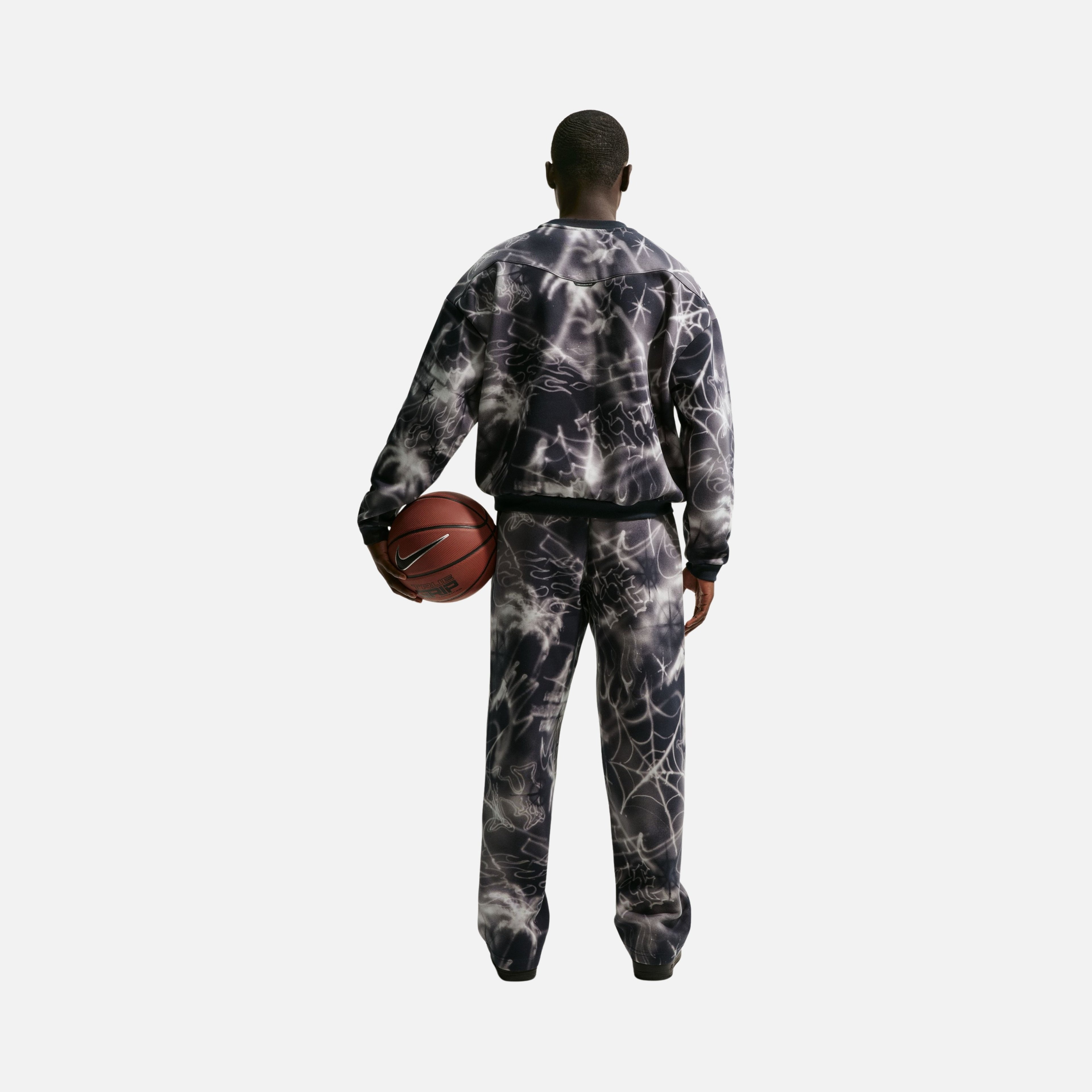 Nike M Nk Tf Si Brsh Crew Aop Erkek Sweatshirt