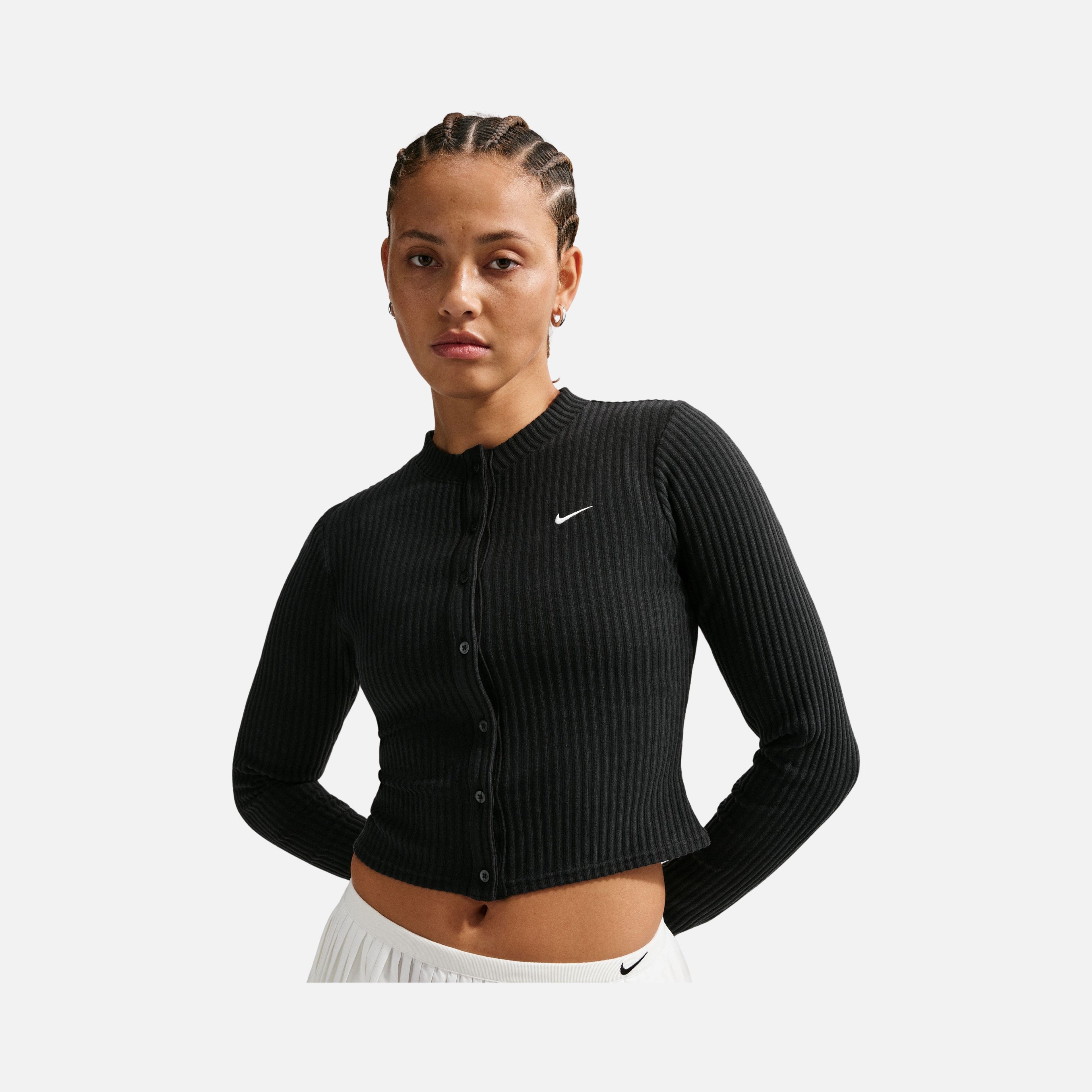 Nike W Nsw Chill Knt Wide Rib Cardi Kadın Sweatshirt