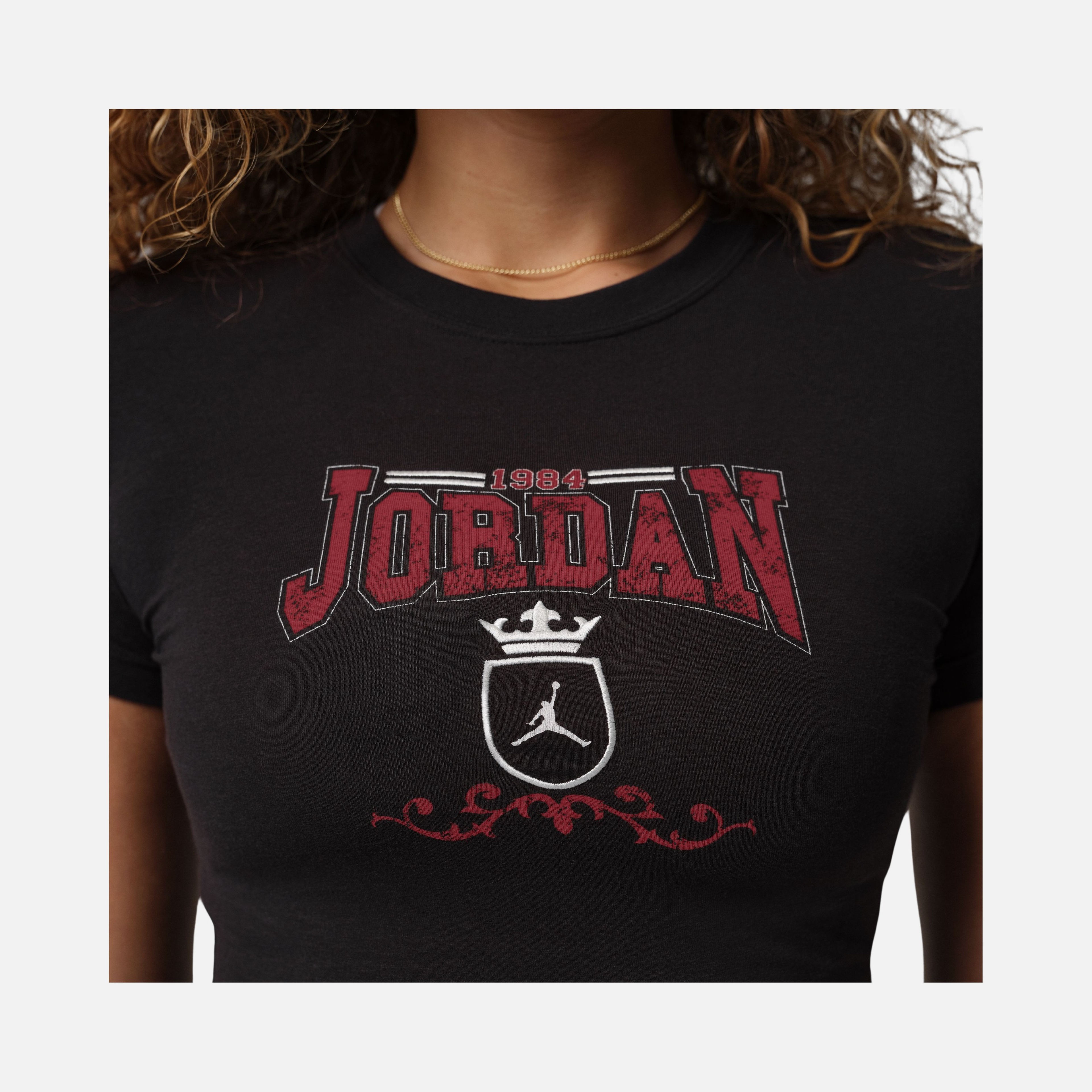 Nike W Jordan Brk Ss Tmid Gfx Tee Vr Kadın Tişört