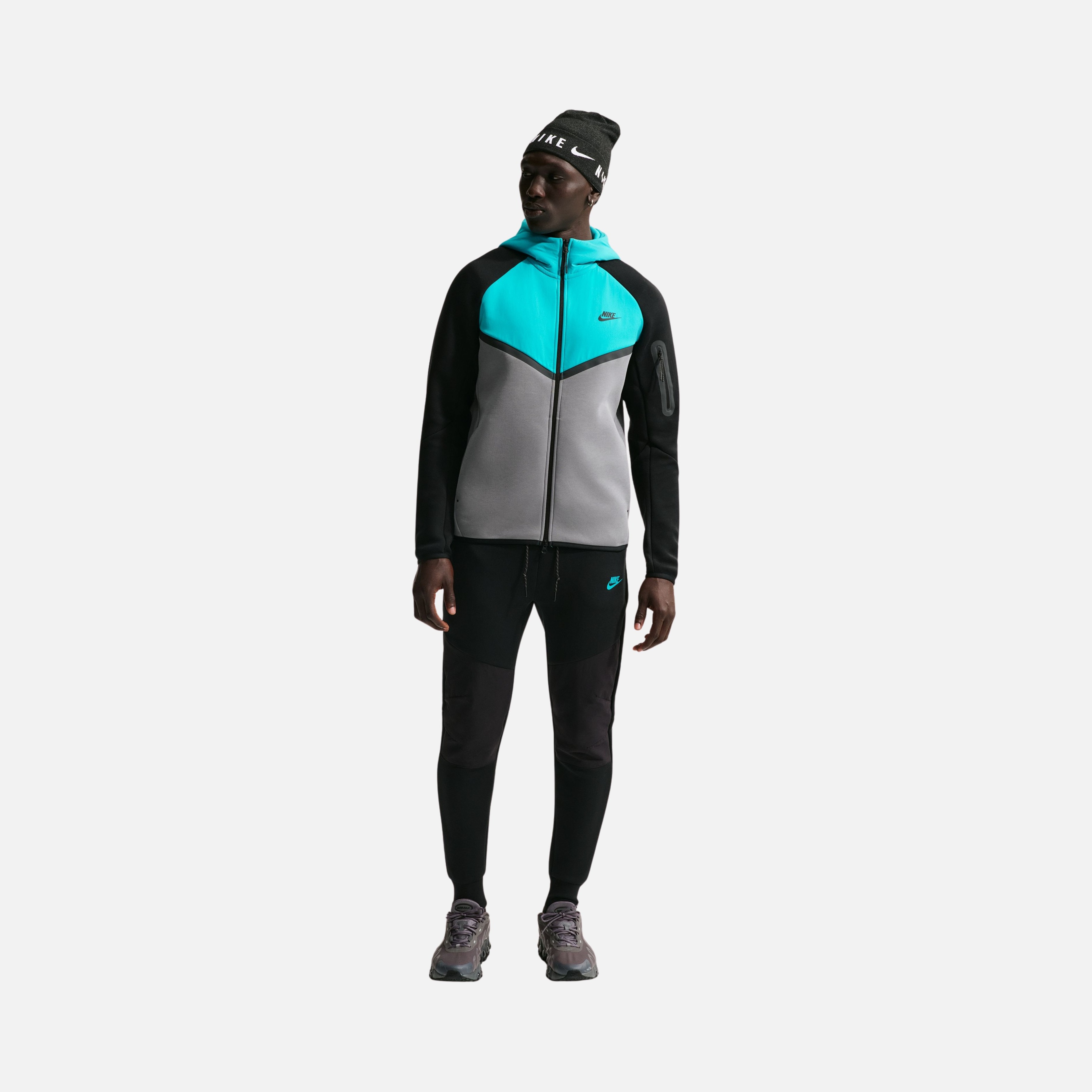 Nike M Tech Fleece Mix Wr Hoodie Erkek Ceket
