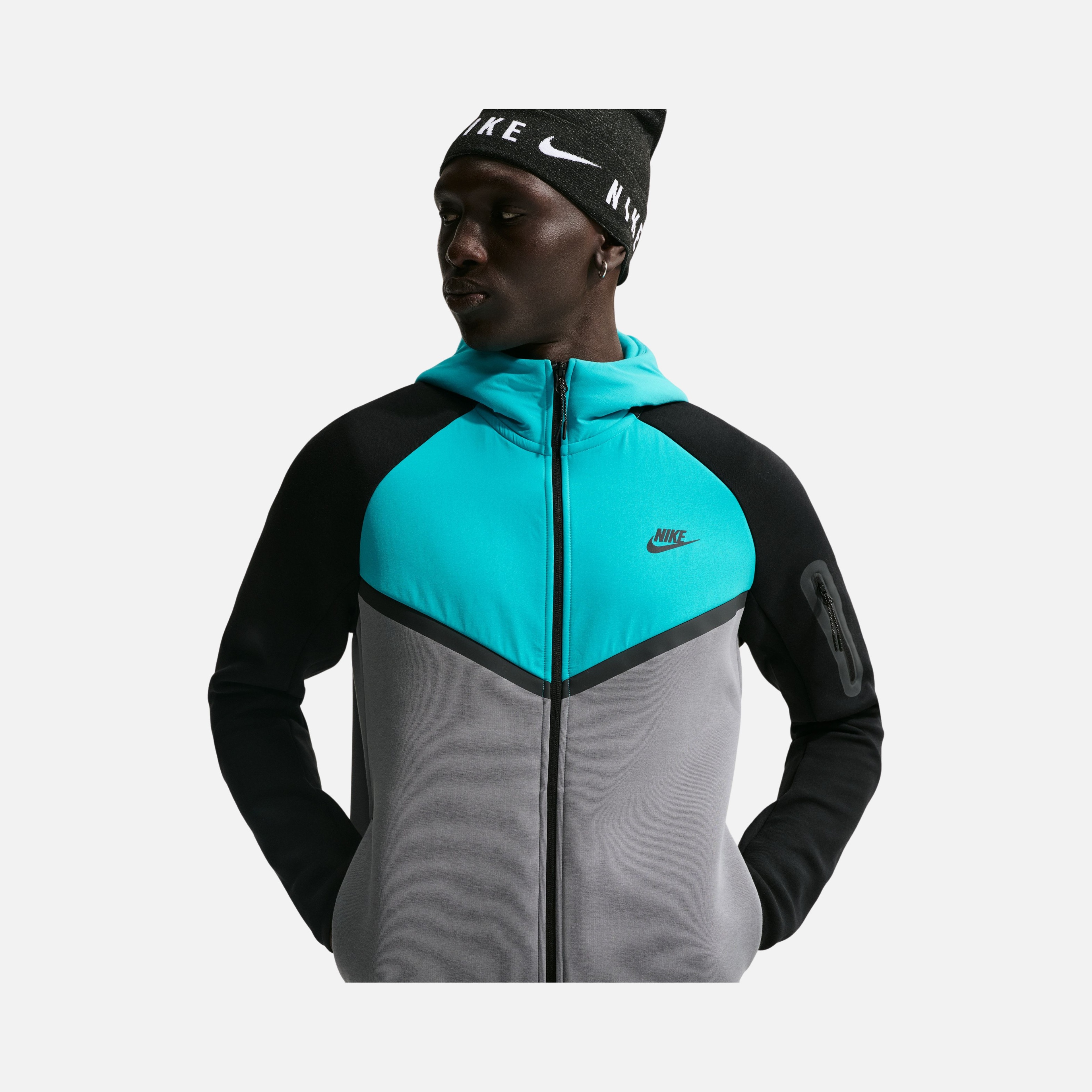 Nike M Tech Fleece Mix Wr Hoodie Erkek Ceket