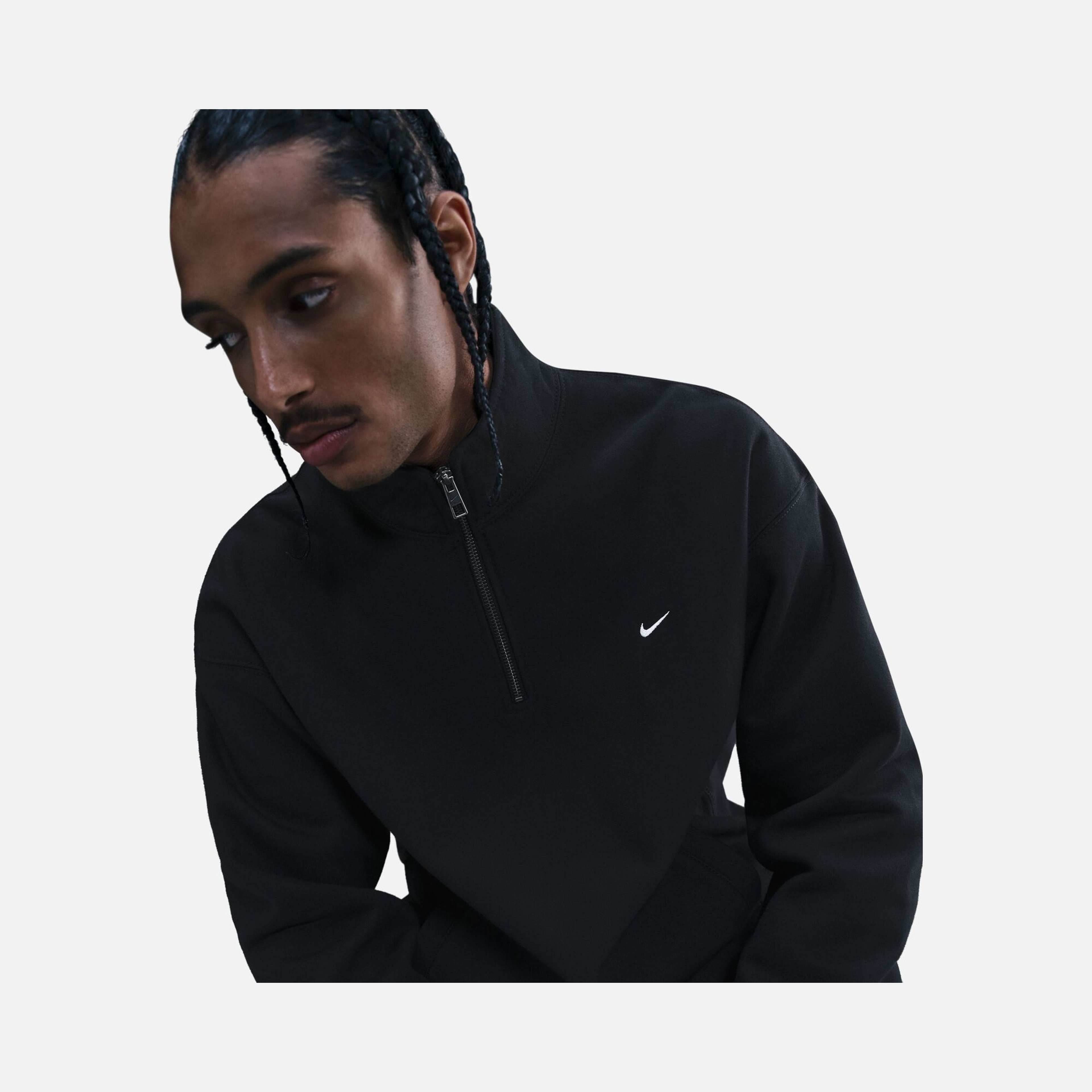 Nike M Nl Solo Swoosh Bb Quarter Zip Erkek Sweatshirt