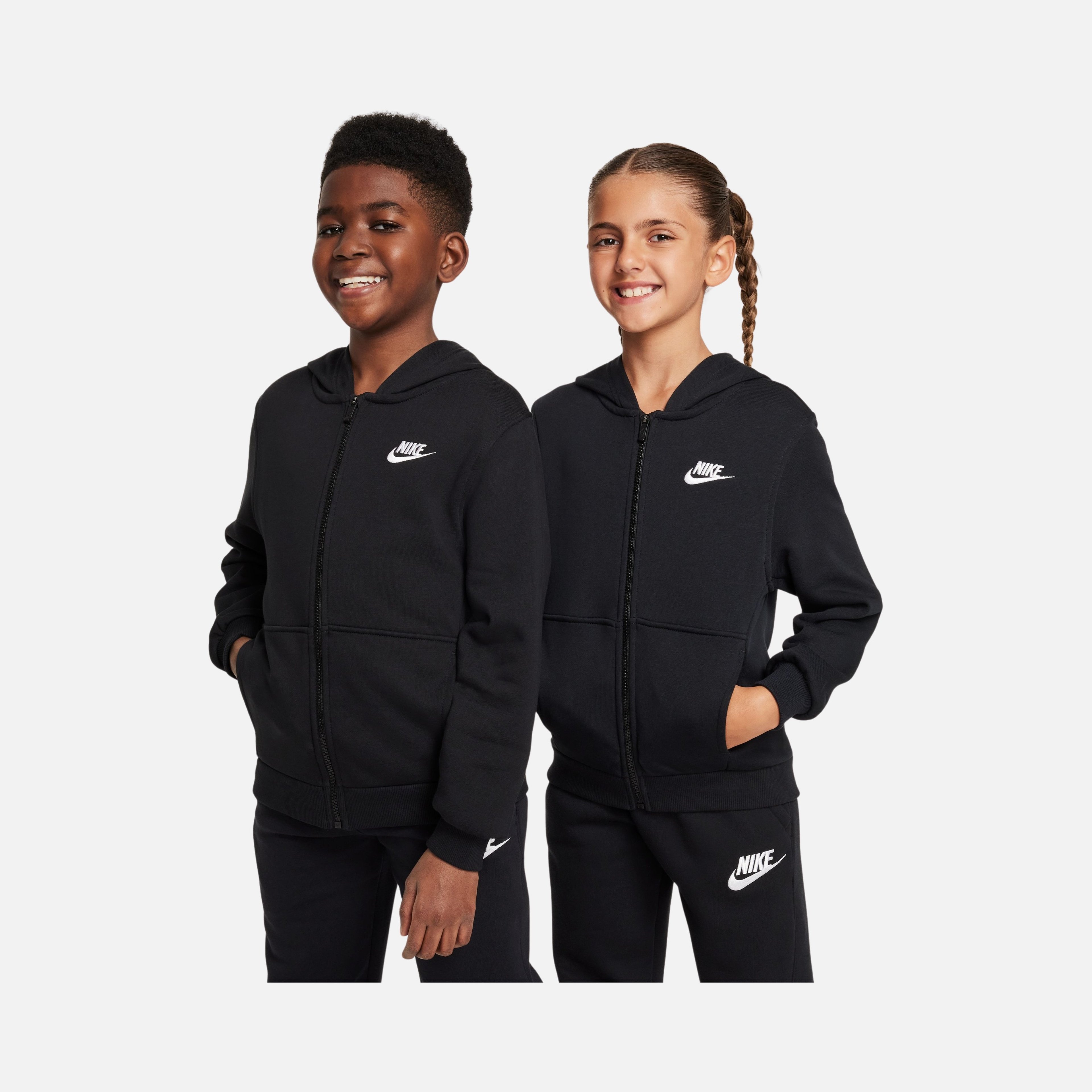 Nike K Nsw Club Ft Hd Fz Ls Çocuk Ceket