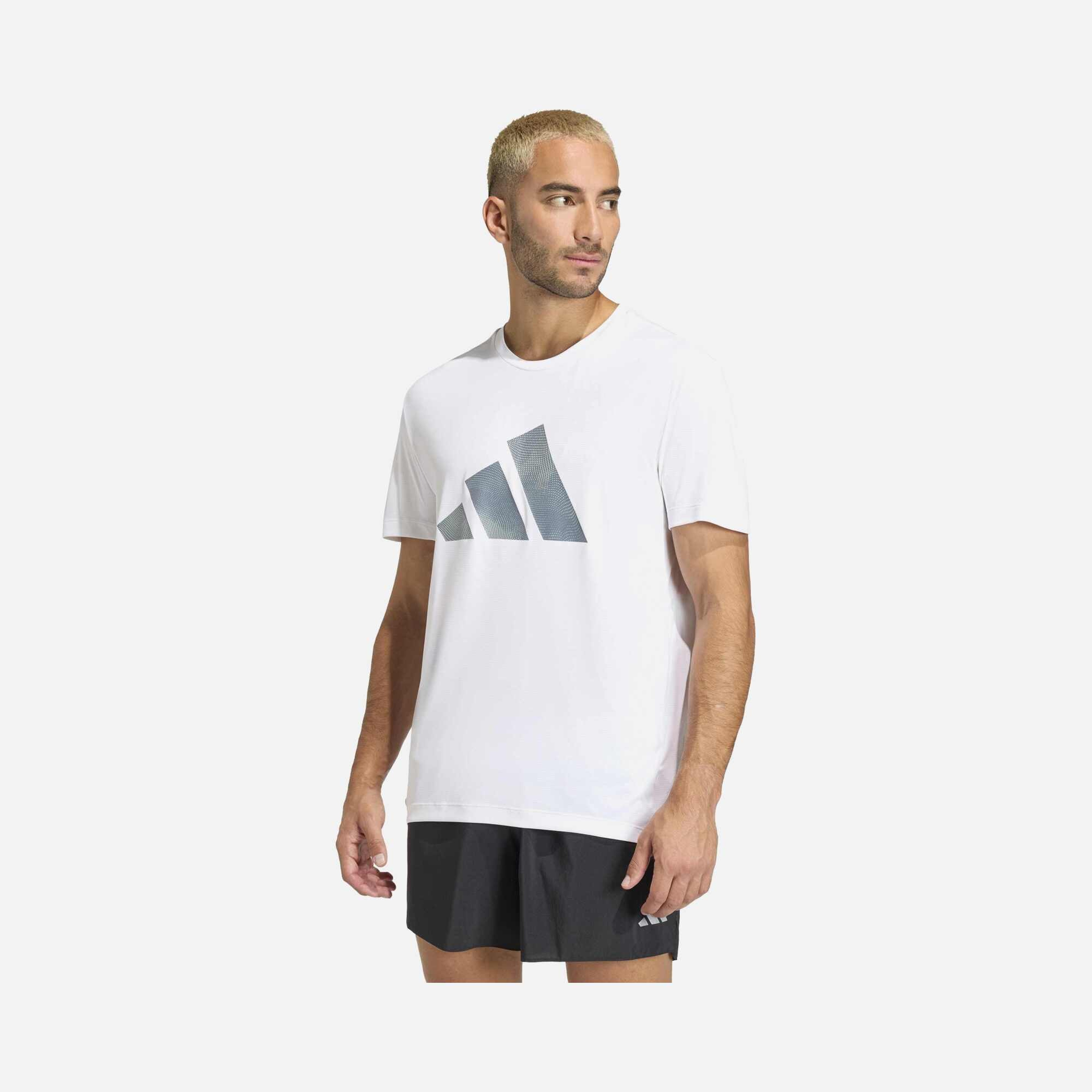 Мужская футболка adidas Run Ess Bl T M для бега