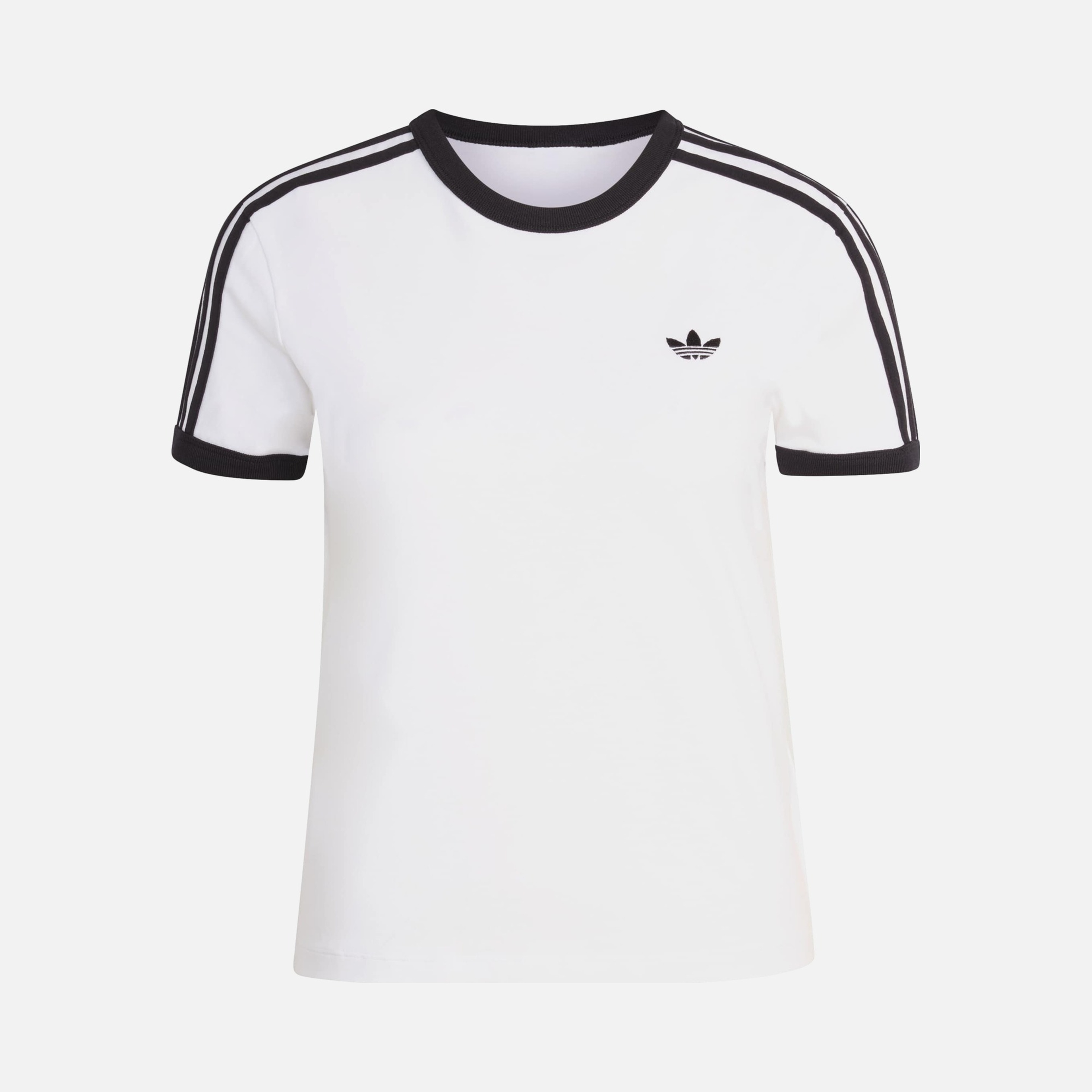adidas White 3-Stripes Slim Tee Kadın Tişört