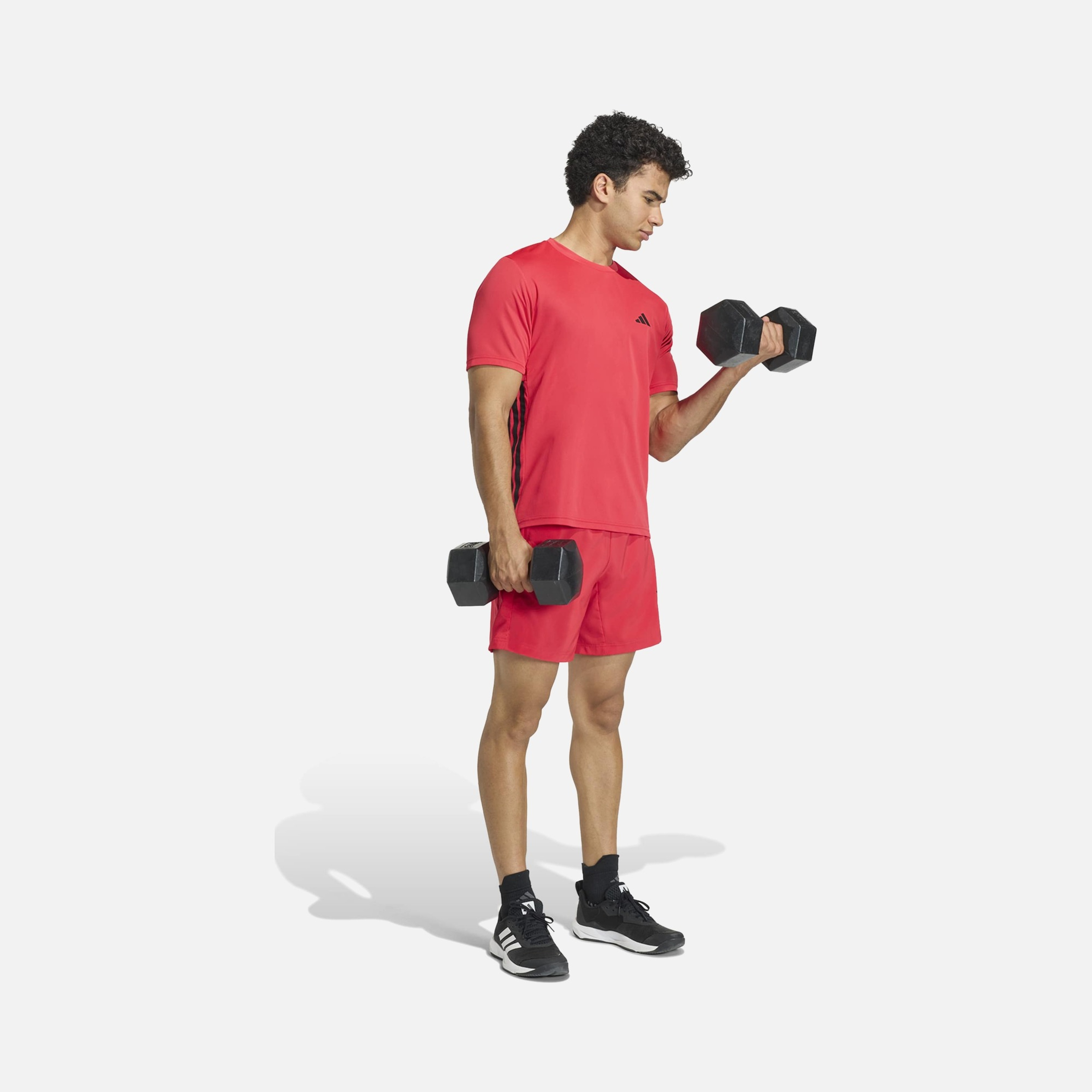 adidas Workout Essentials Base 3-Stripes Erkek Tişört